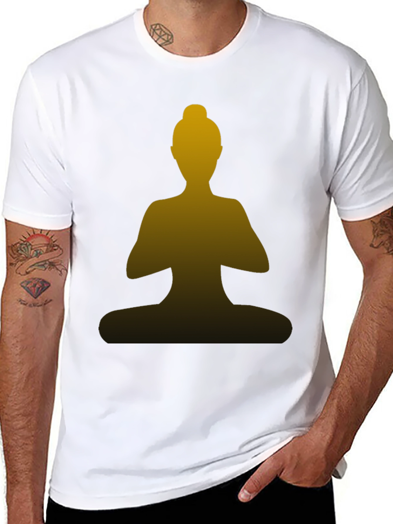 Yoga Silhouette Tee - Meditate in Style