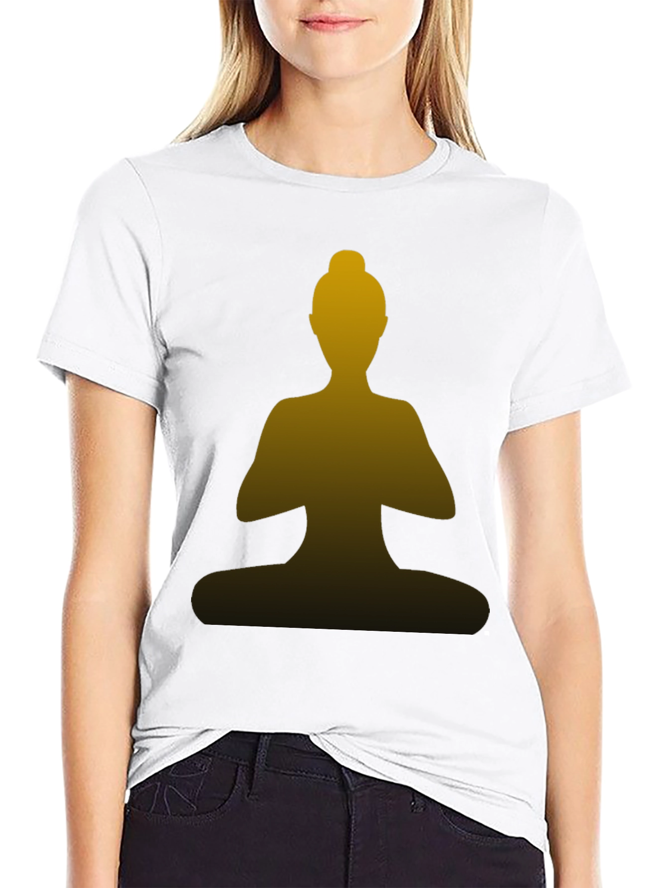 Yoga Silhouette Tee - Meditate in Style