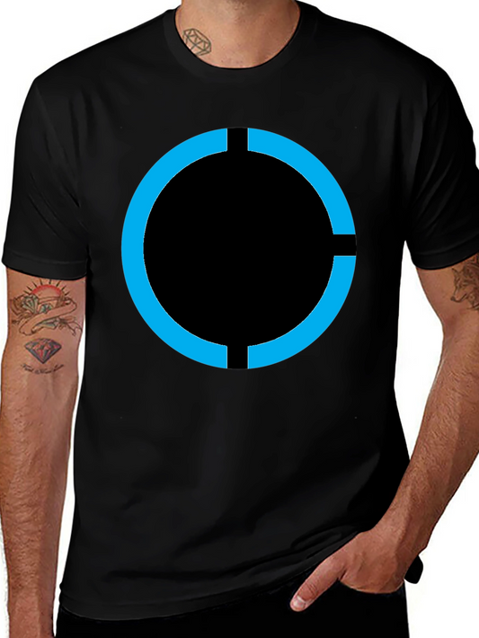 Android Circle Logo Graphic T-Shirt - Black
