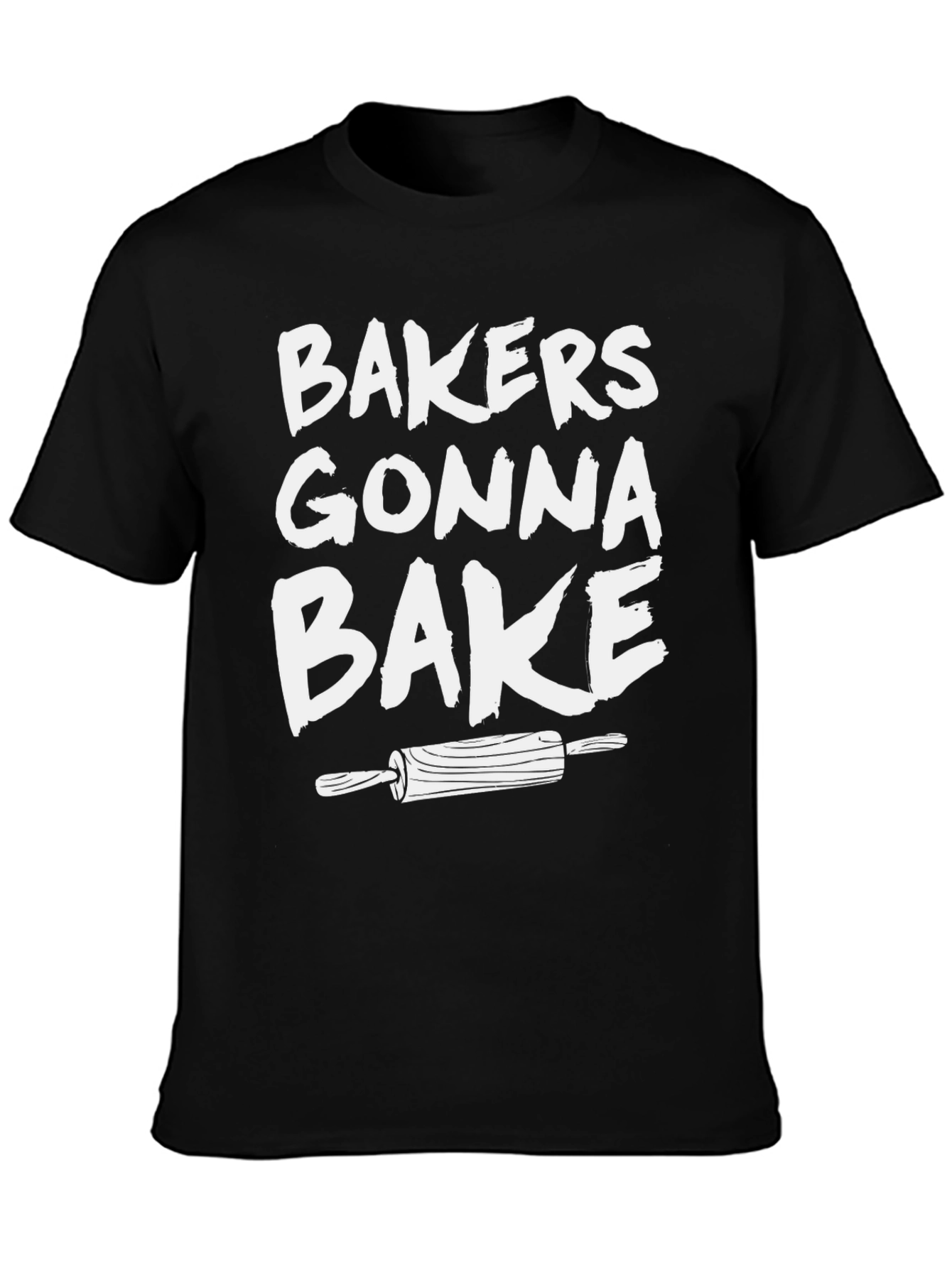 Bakers Gonna Bake Graphic Tee - Rolling Pin Design