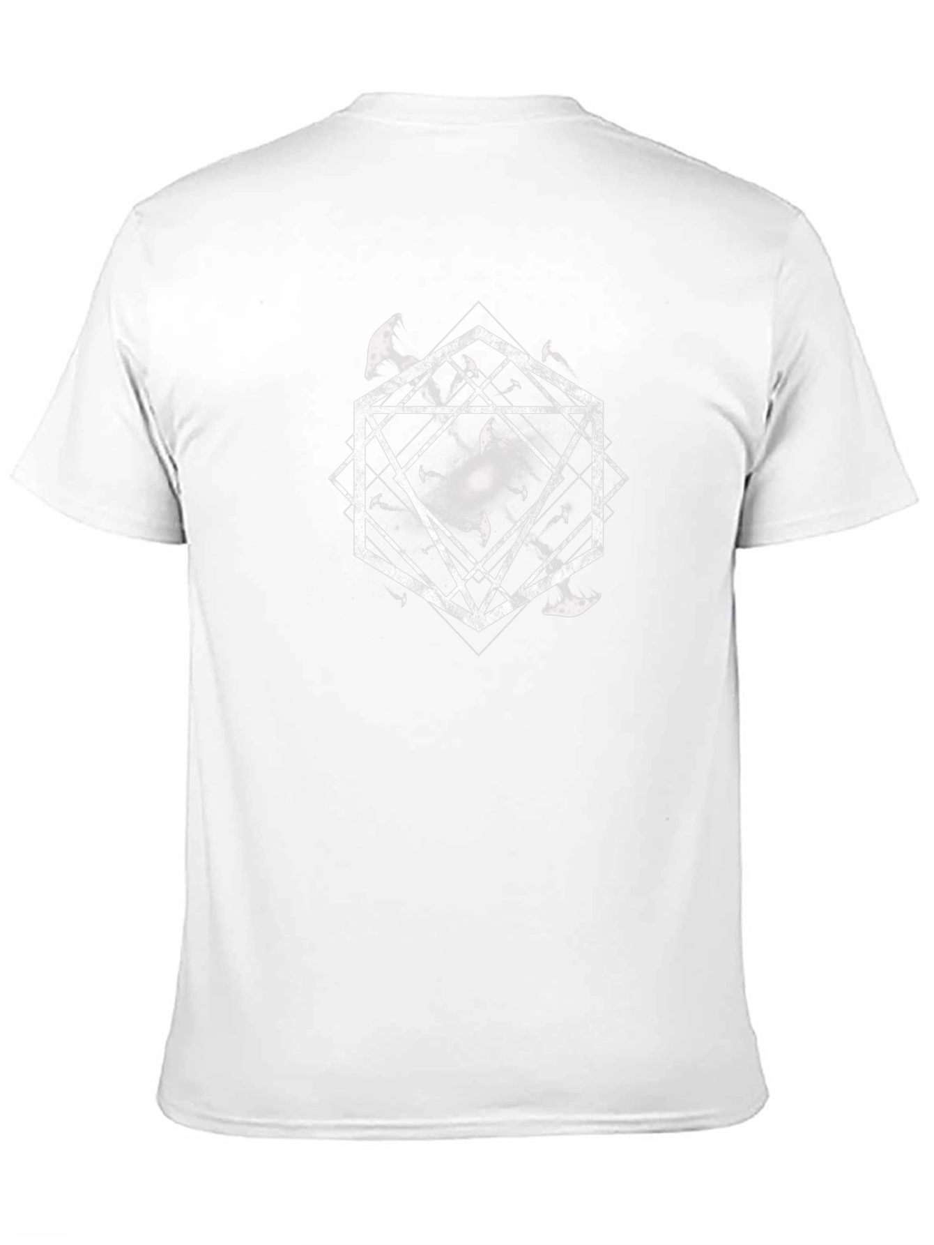 Geometric Galaxy Graphic T-Shirt - Black