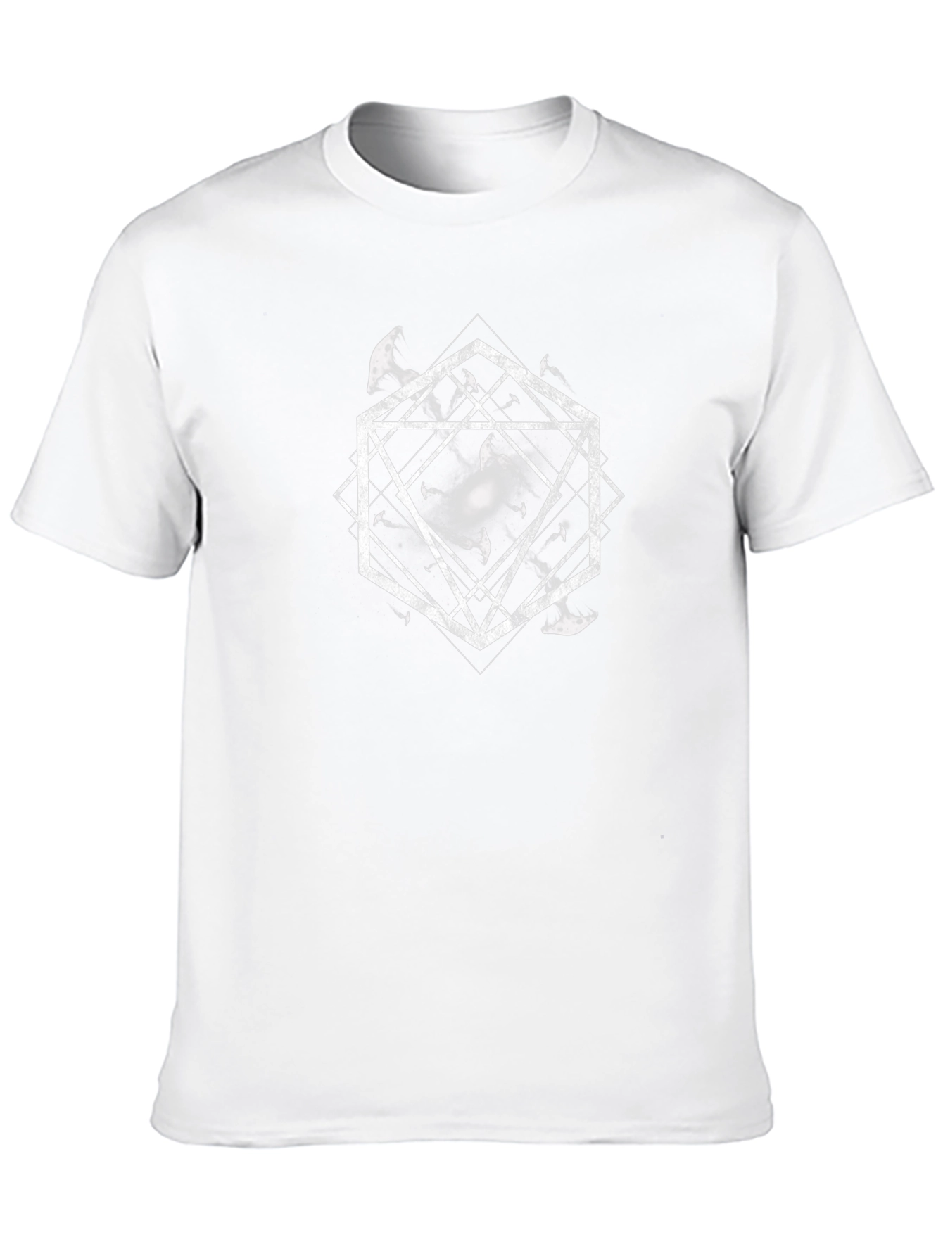 Geometric Galaxy Graphic T-Shirt - Black