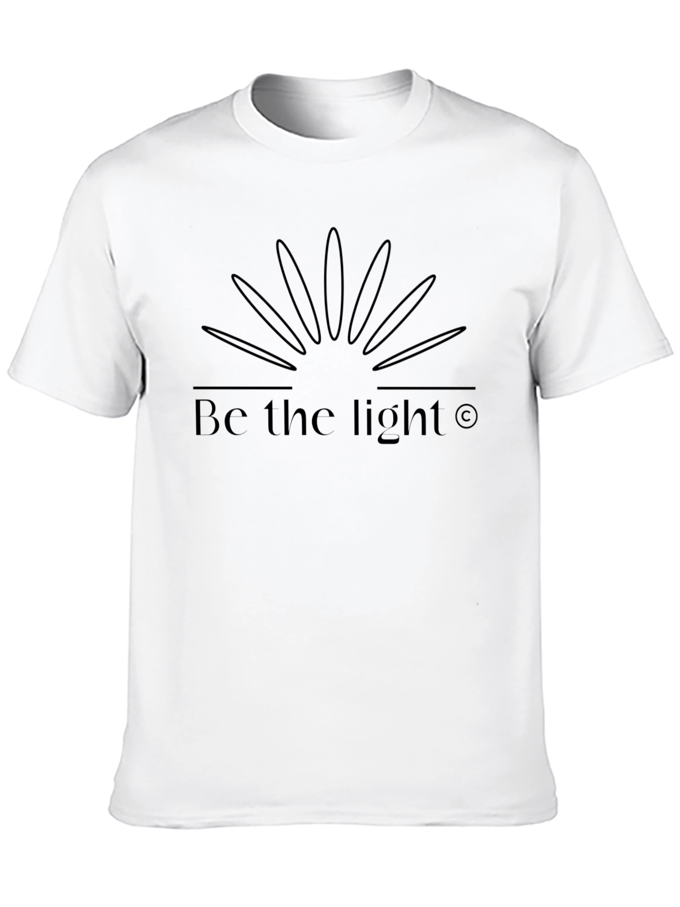 Be the Light Graphic Tee - Black Cotton Shirt