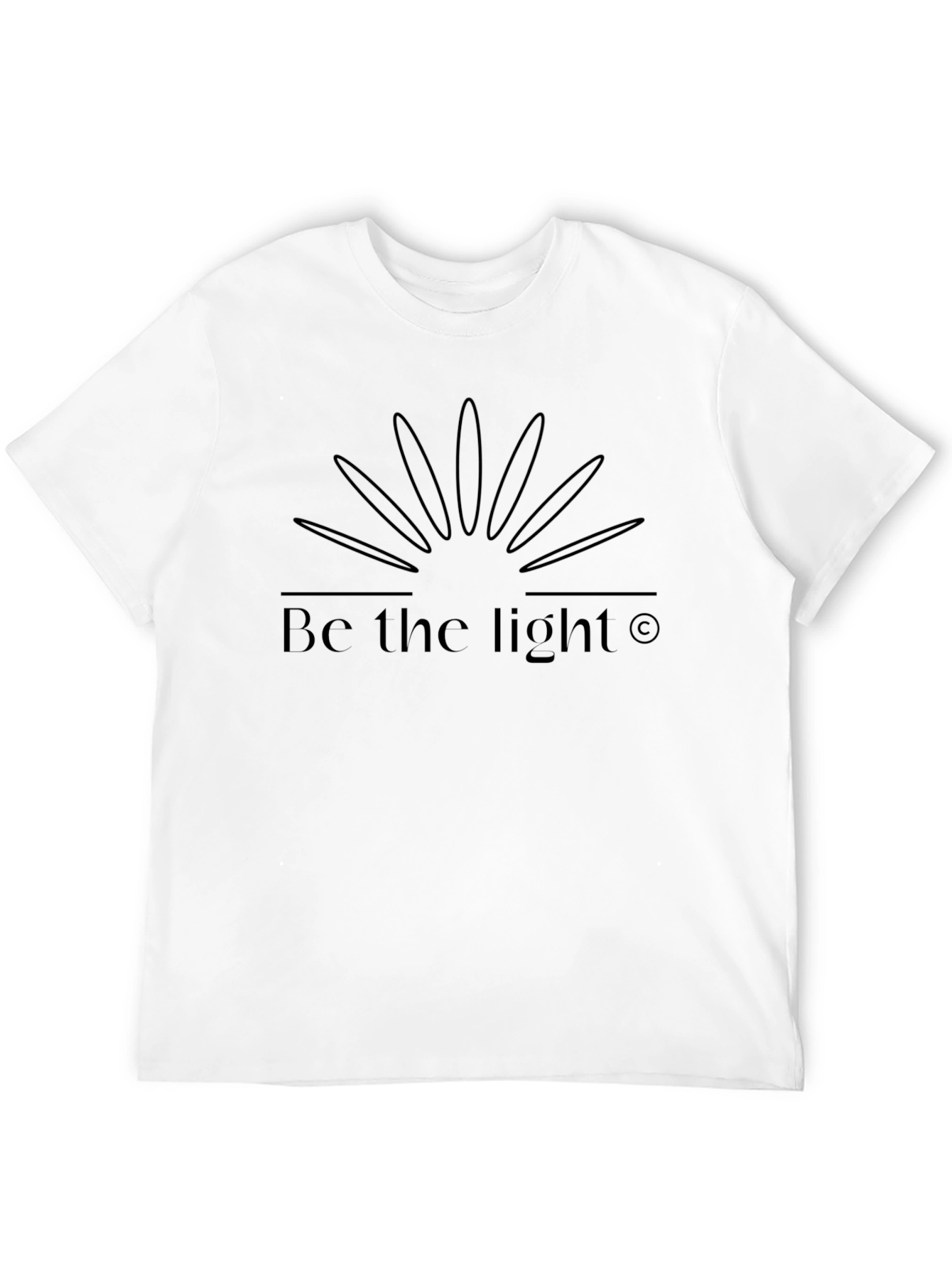 Be the Light Graphic Tee - Black Cotton Shirt