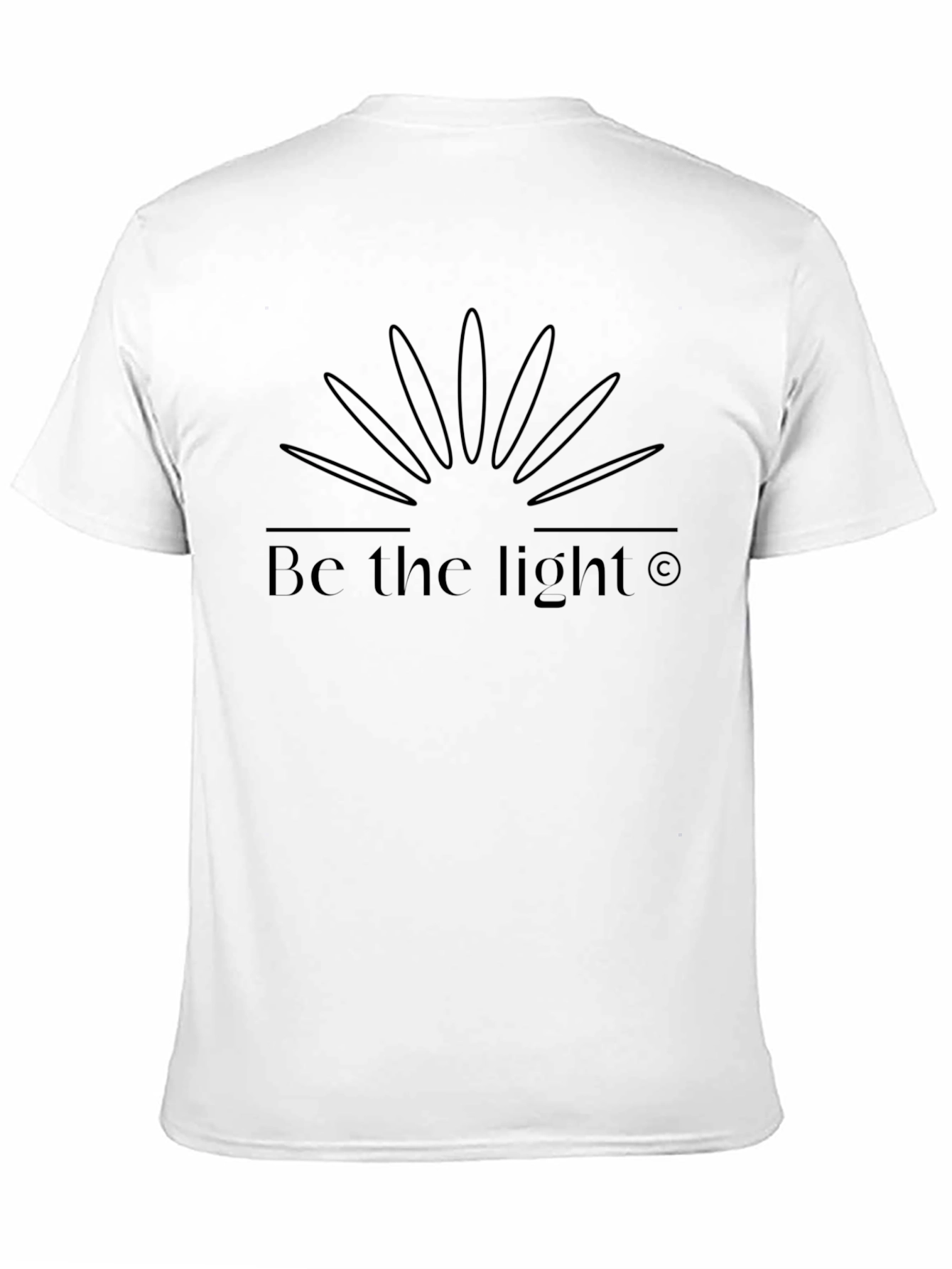Be the Light Graphic Tee - Black Cotton Shirt