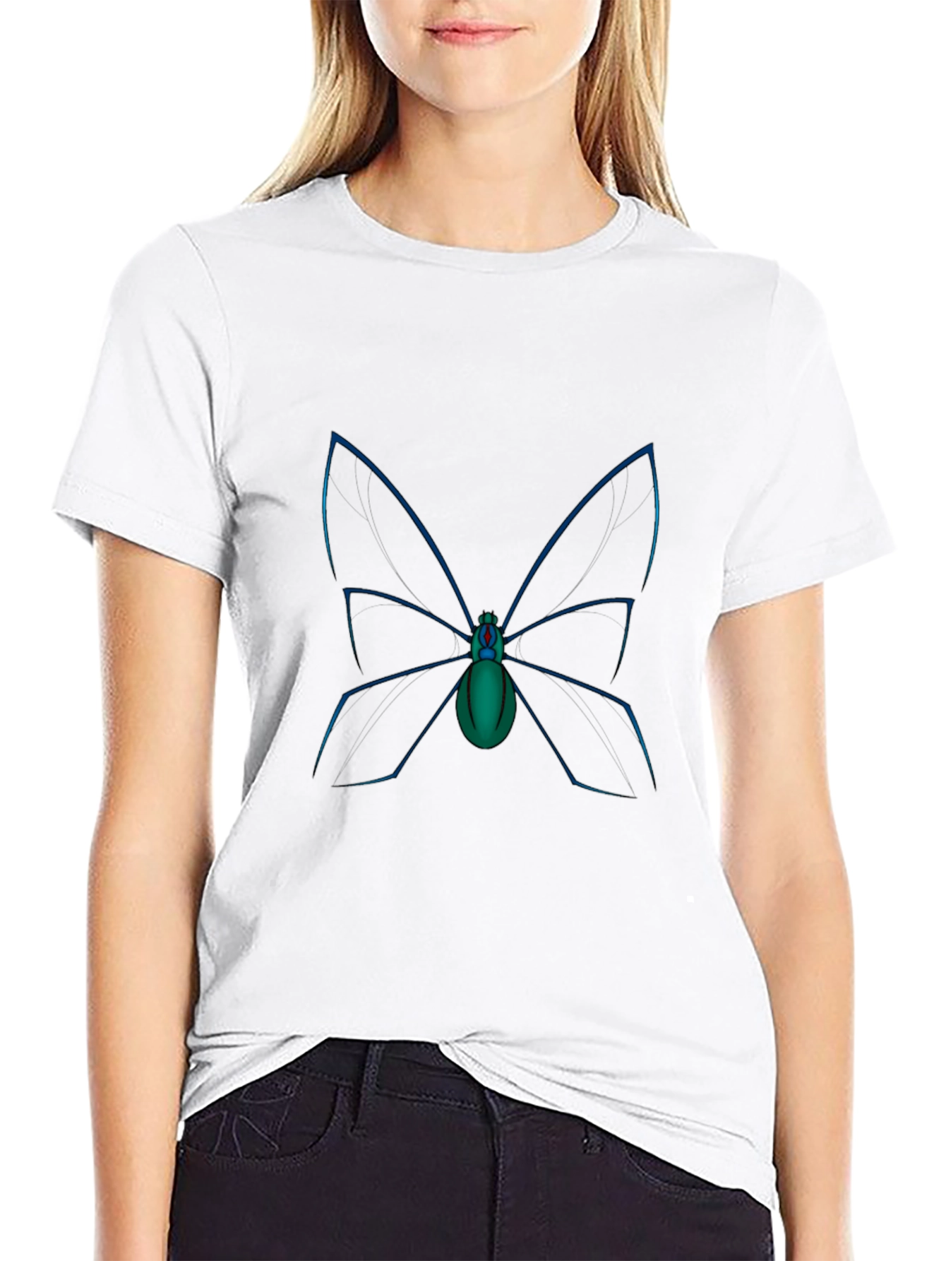 Butterfly Spider Graphic Tee - Soft Cotton Comfort