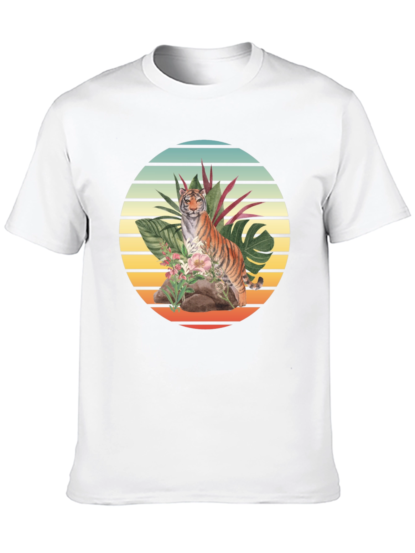 Tiger Jungle T-Shirt: Retro Graphic Tee