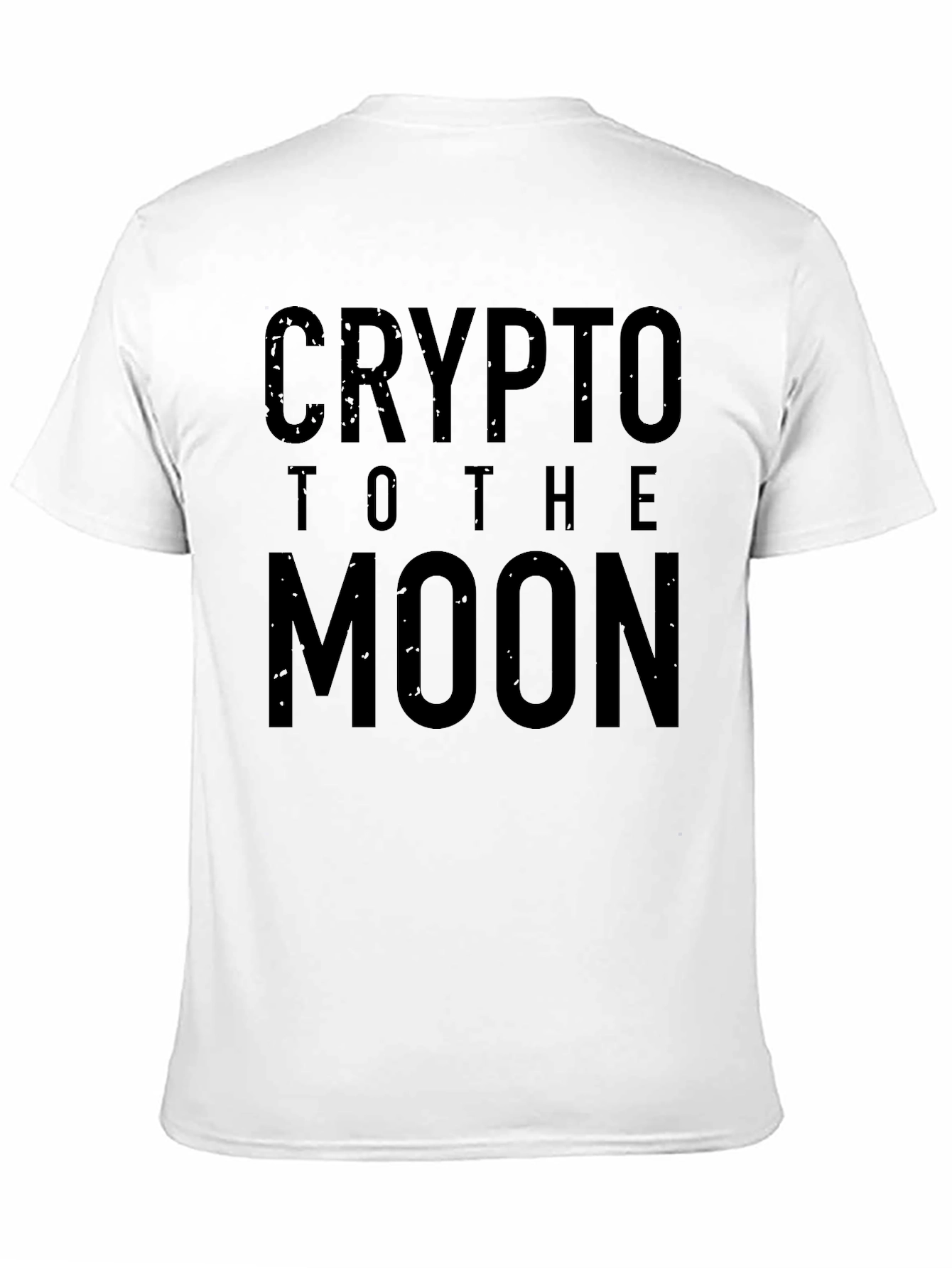 Crypto To The Moon Black Graphic Tee