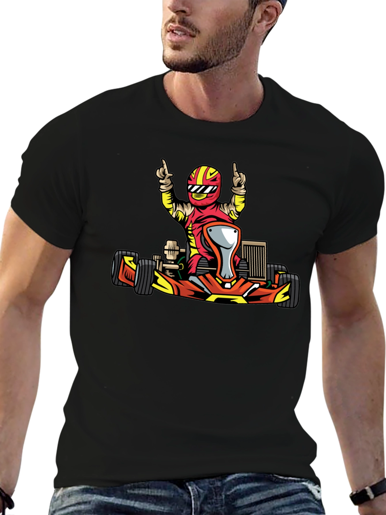 Kart Racing T-Shirt - Cool Graphic Tee