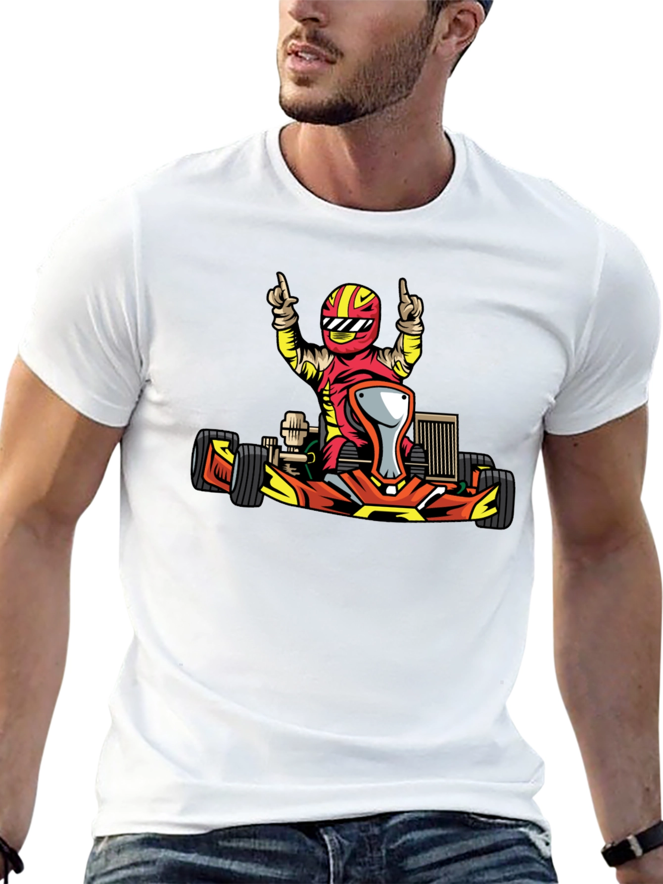 Kart Racing T-Shirt - Cool Graphic Tee