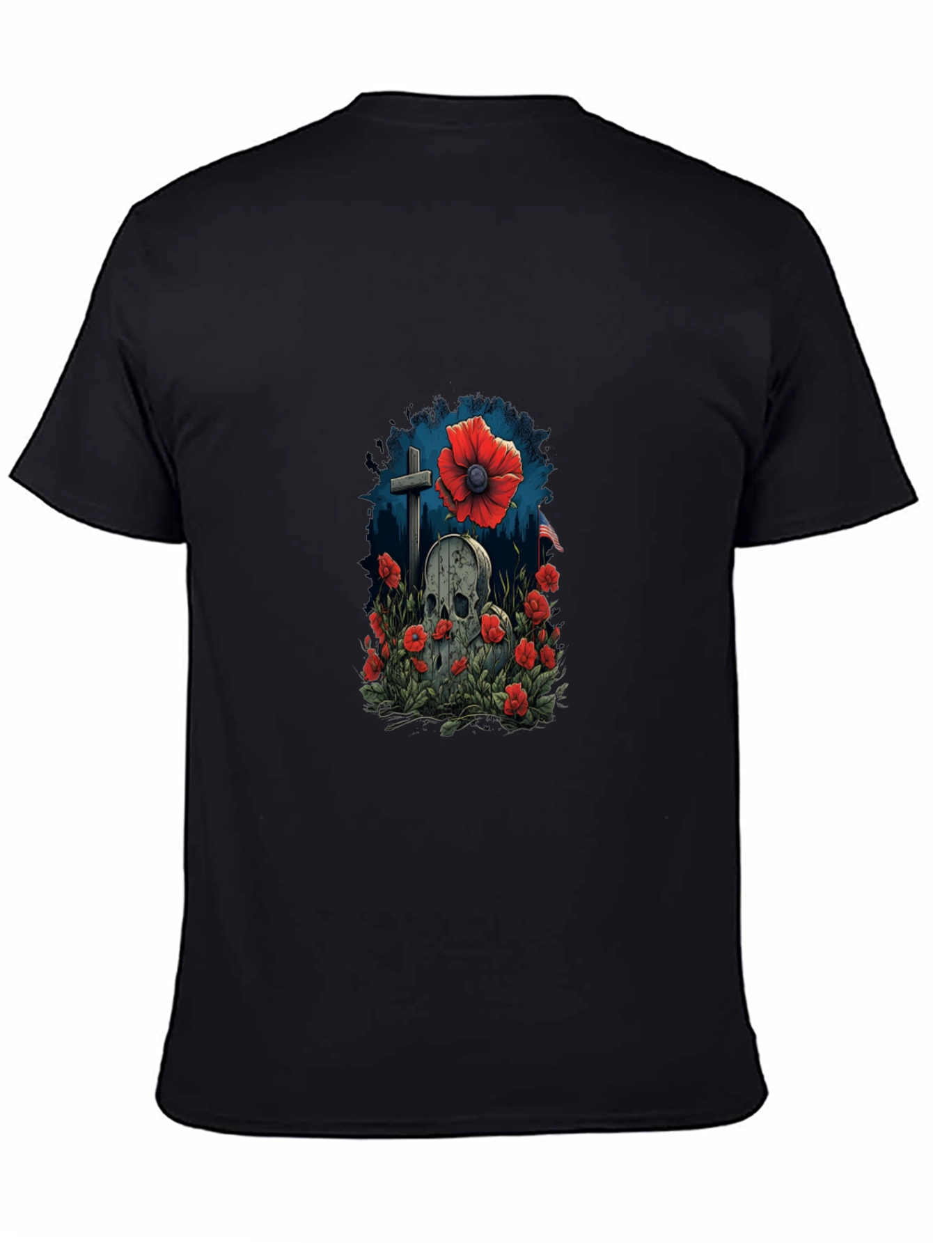 Skull & Poppy Memorial T-Shirt