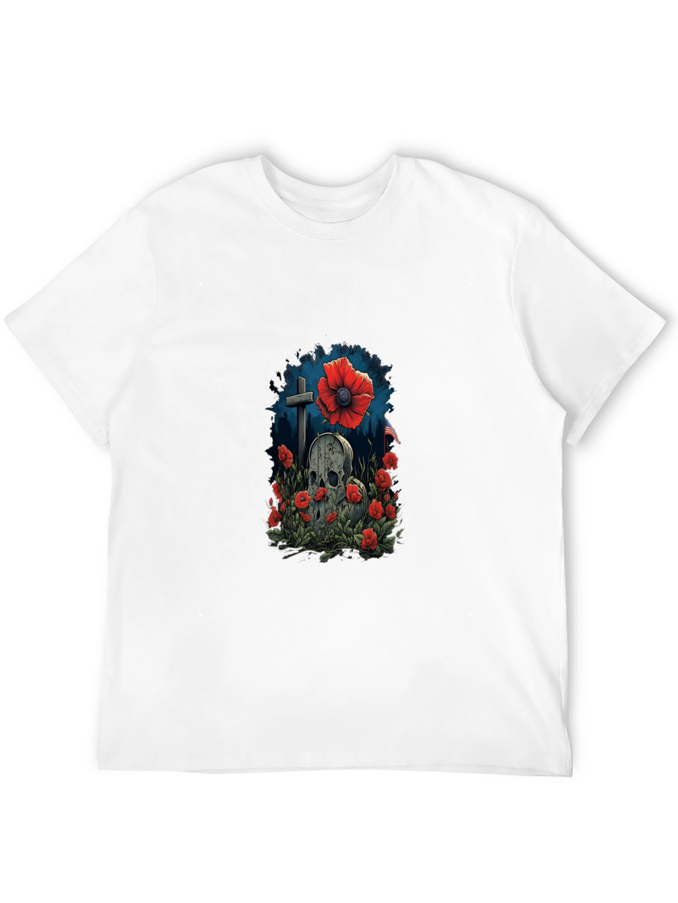 Skull & Poppy Memorial T-Shirt