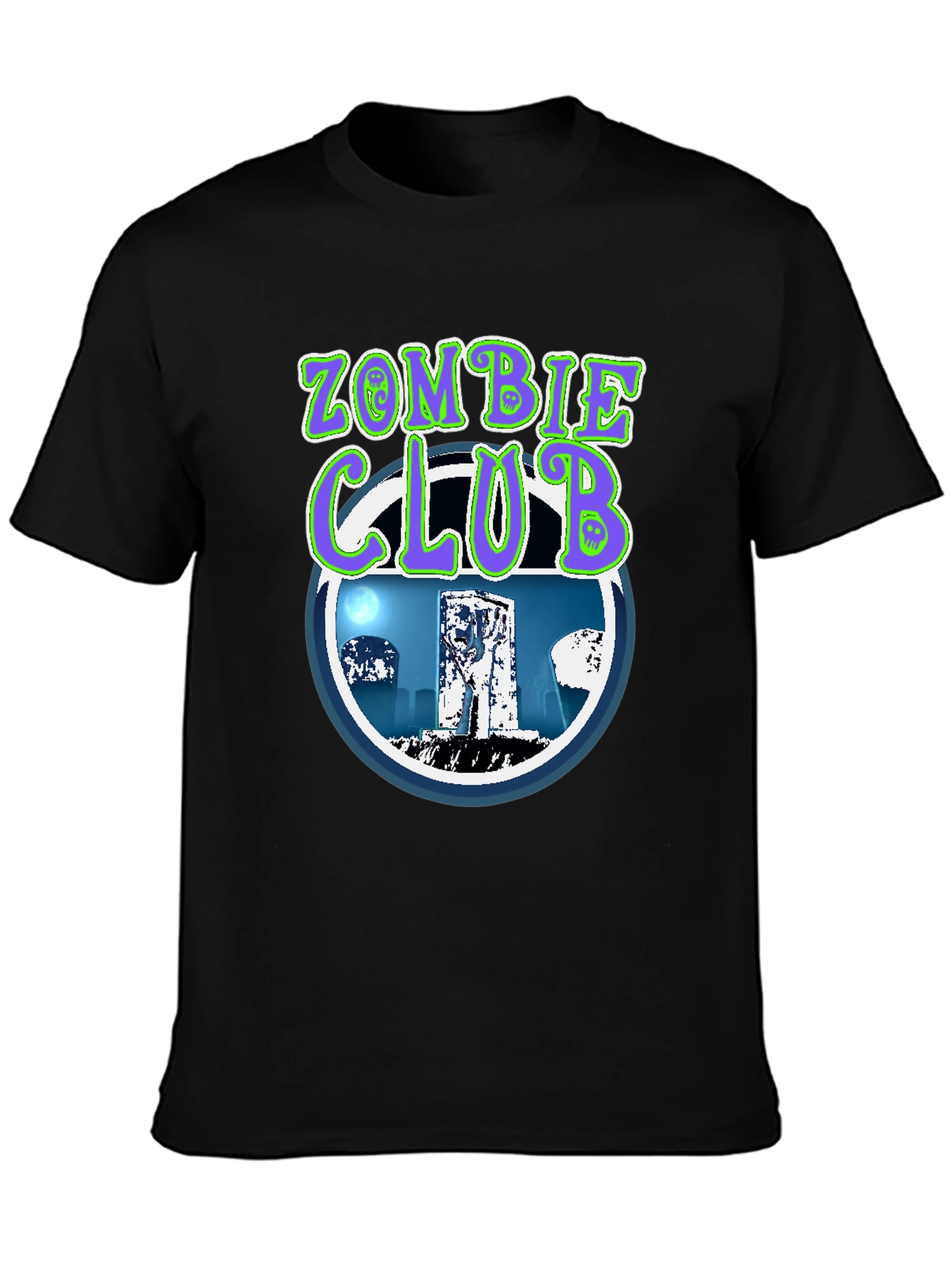 Zombie Club T-Shirt - Spooky Graphic Tee