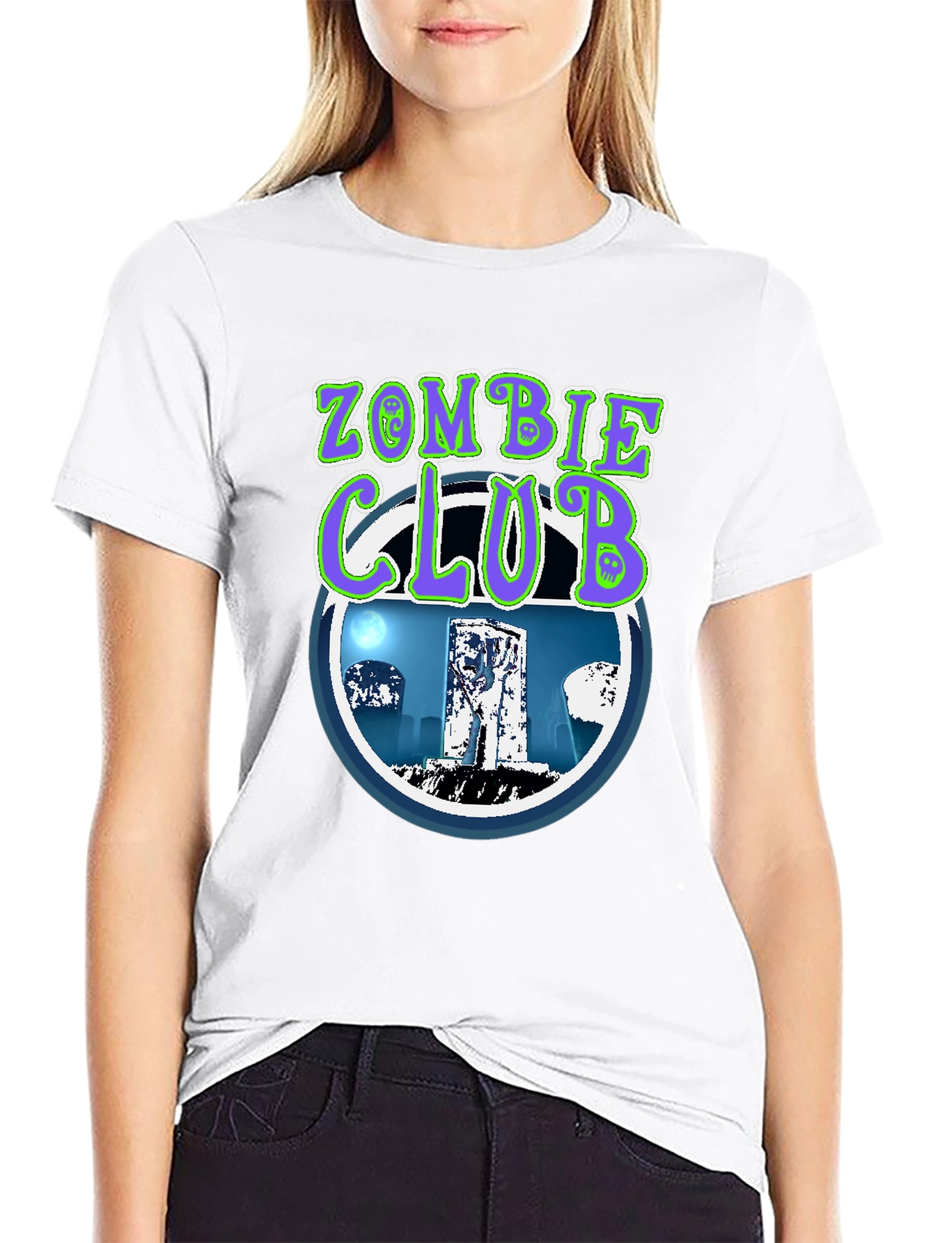Zombie Club T-Shirt - Spooky Graphic Tee