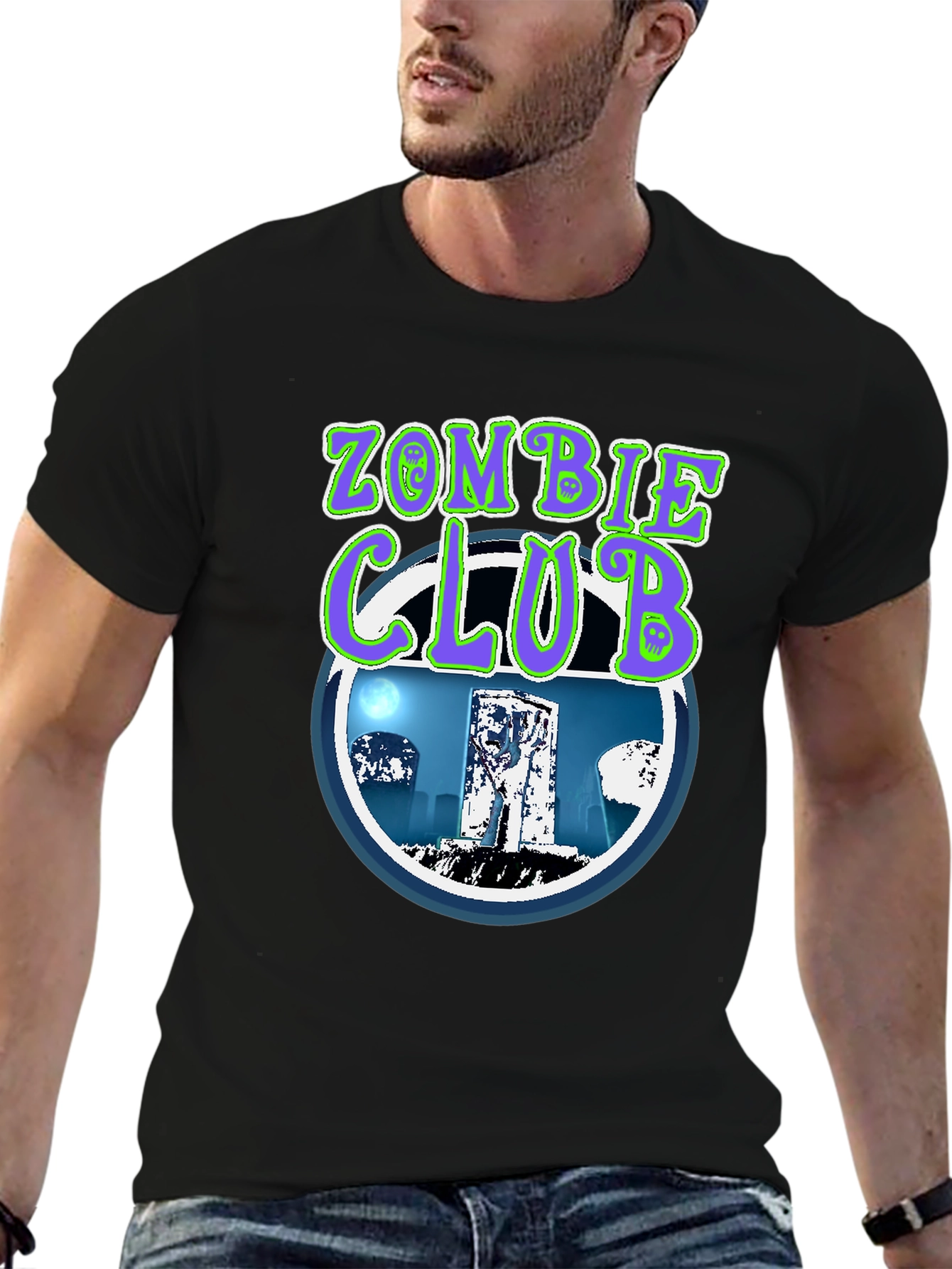 Zombie Club T-Shirt - Spooky Graphic Tee