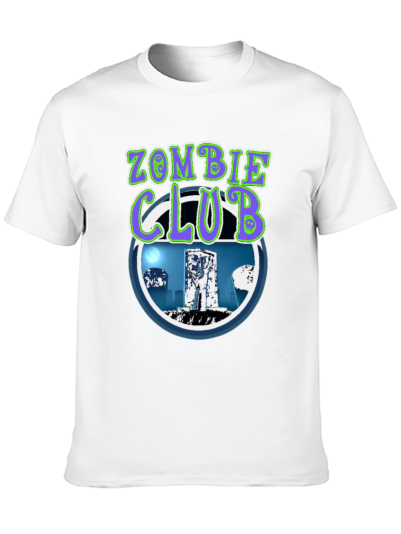 Zombie Club T-Shirt - Spooky Graphic Tee