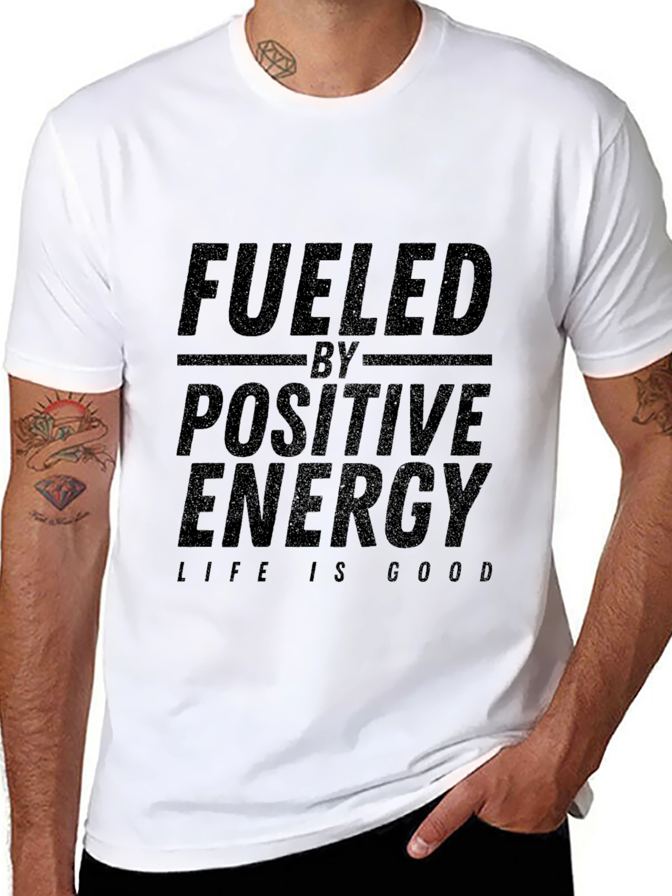 Fueled By Positive Energy T-Shirt - Life is Good!