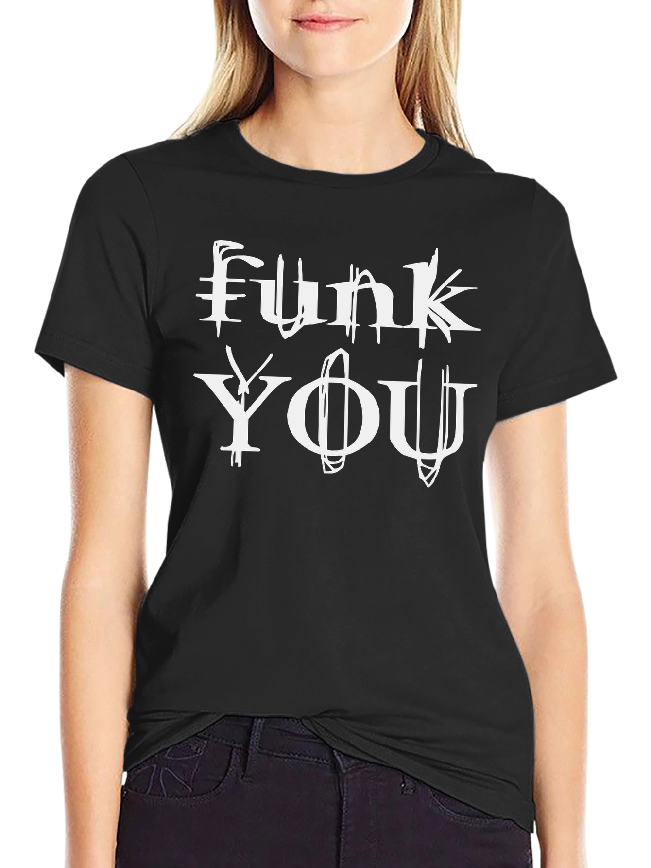Funk You Graphic Tee - Mens Black Cotton T-Shirt