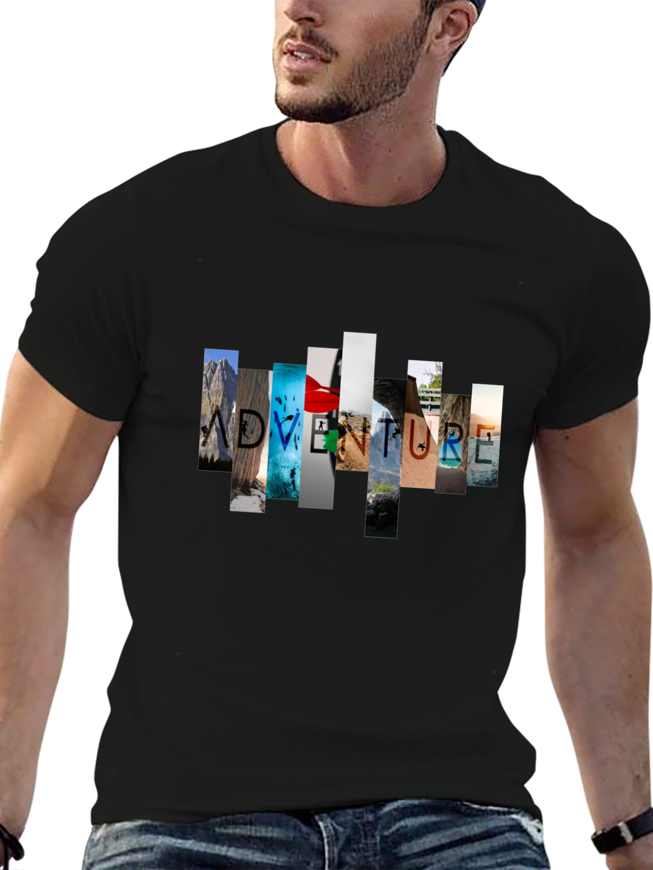 Adventure Graphic Black T-Shirt