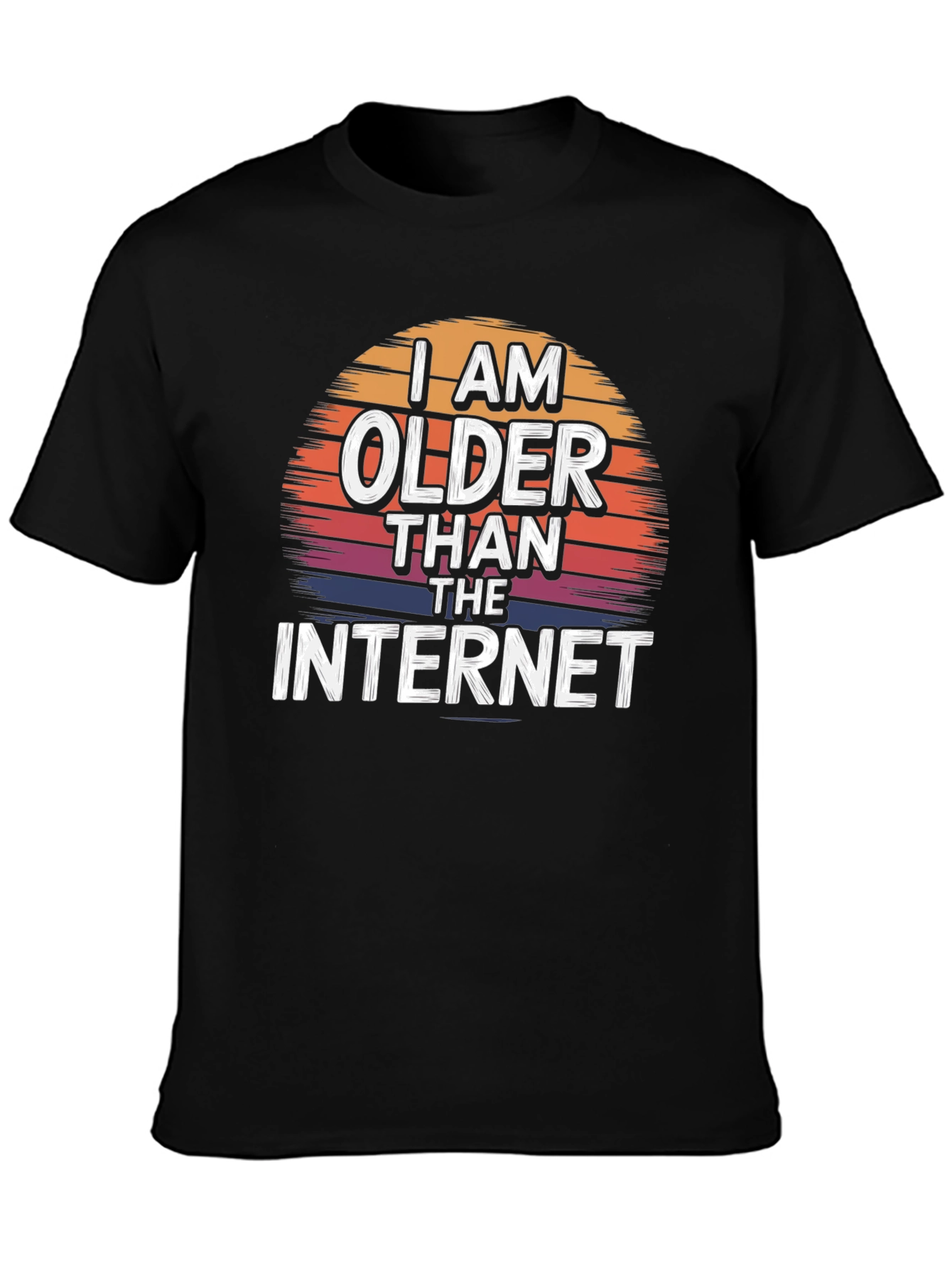 I Am Older Than The Internet Black T-Shirt