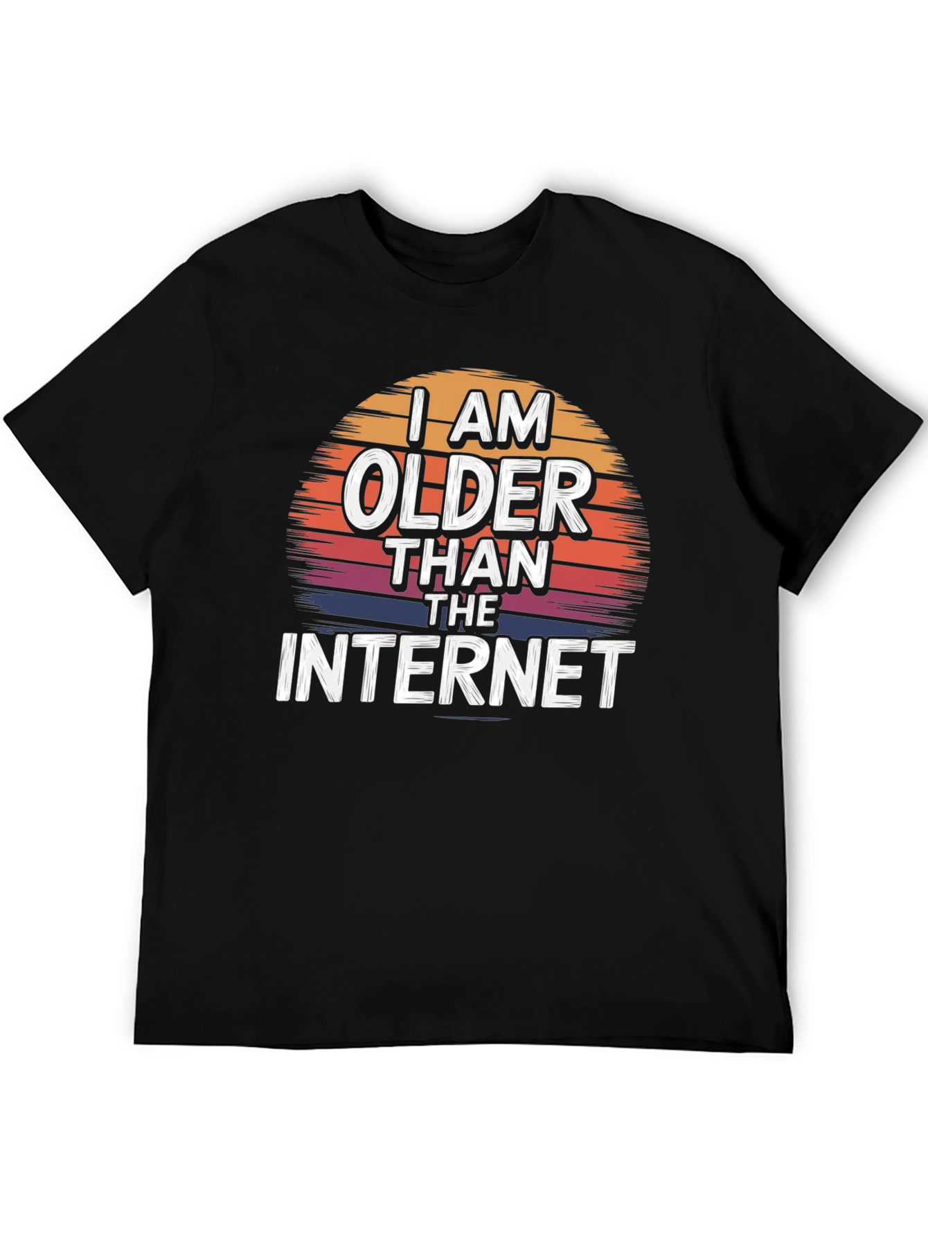 I Am Older Than The Internet Black T-Shirt
