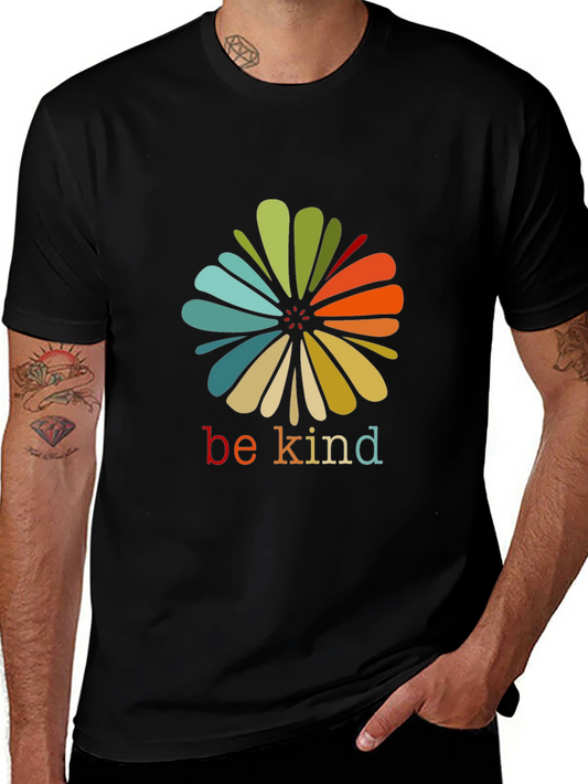 Be Kind Flower Graphic T-Shirt - Casual Comfort
