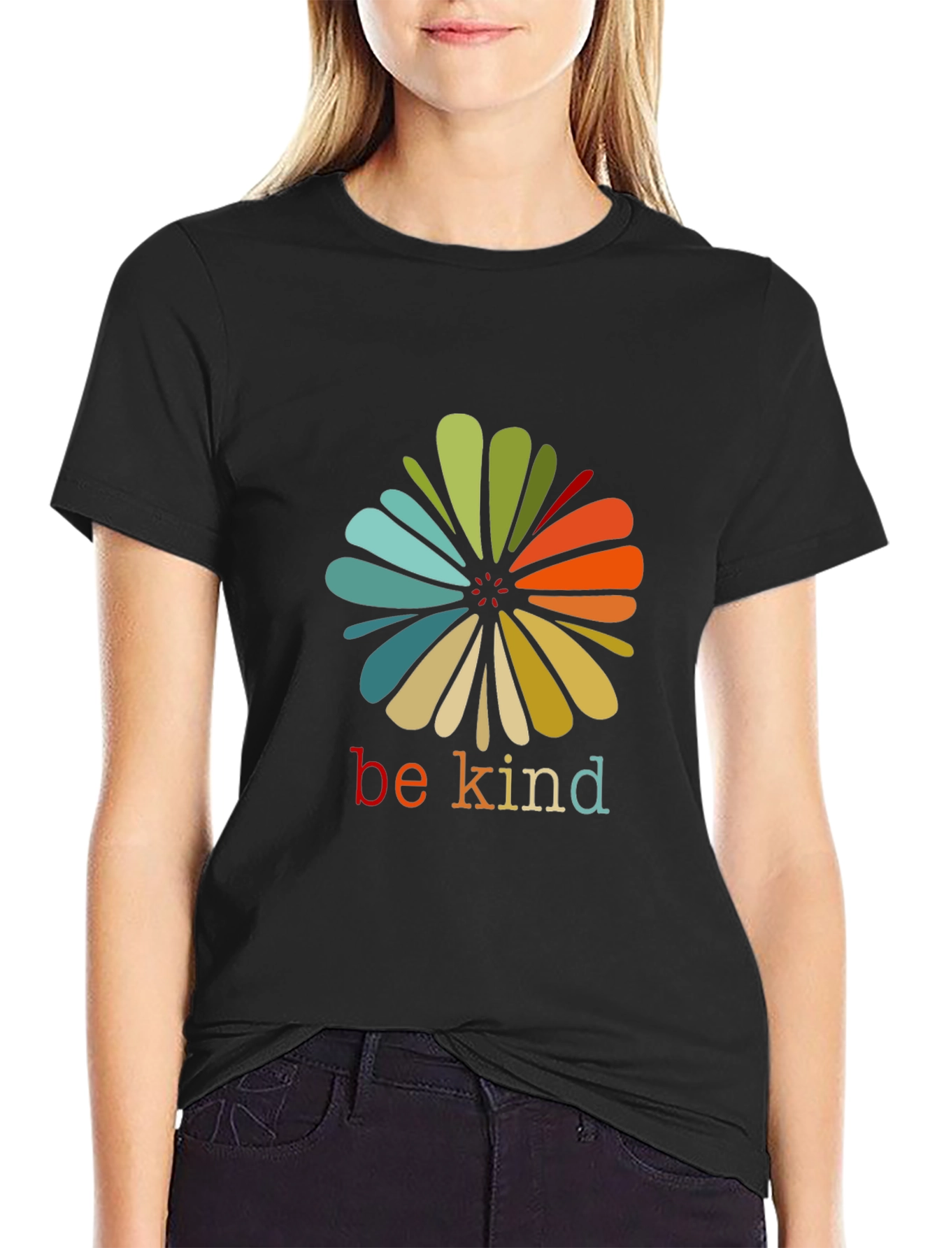 Be Kind Flower Graphic T-Shirt - Casual Comfort