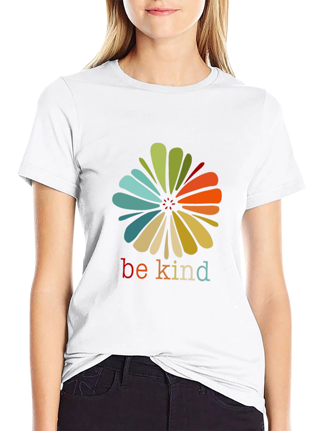 Be Kind Flower Graphic T-Shirt - Casual Comfort