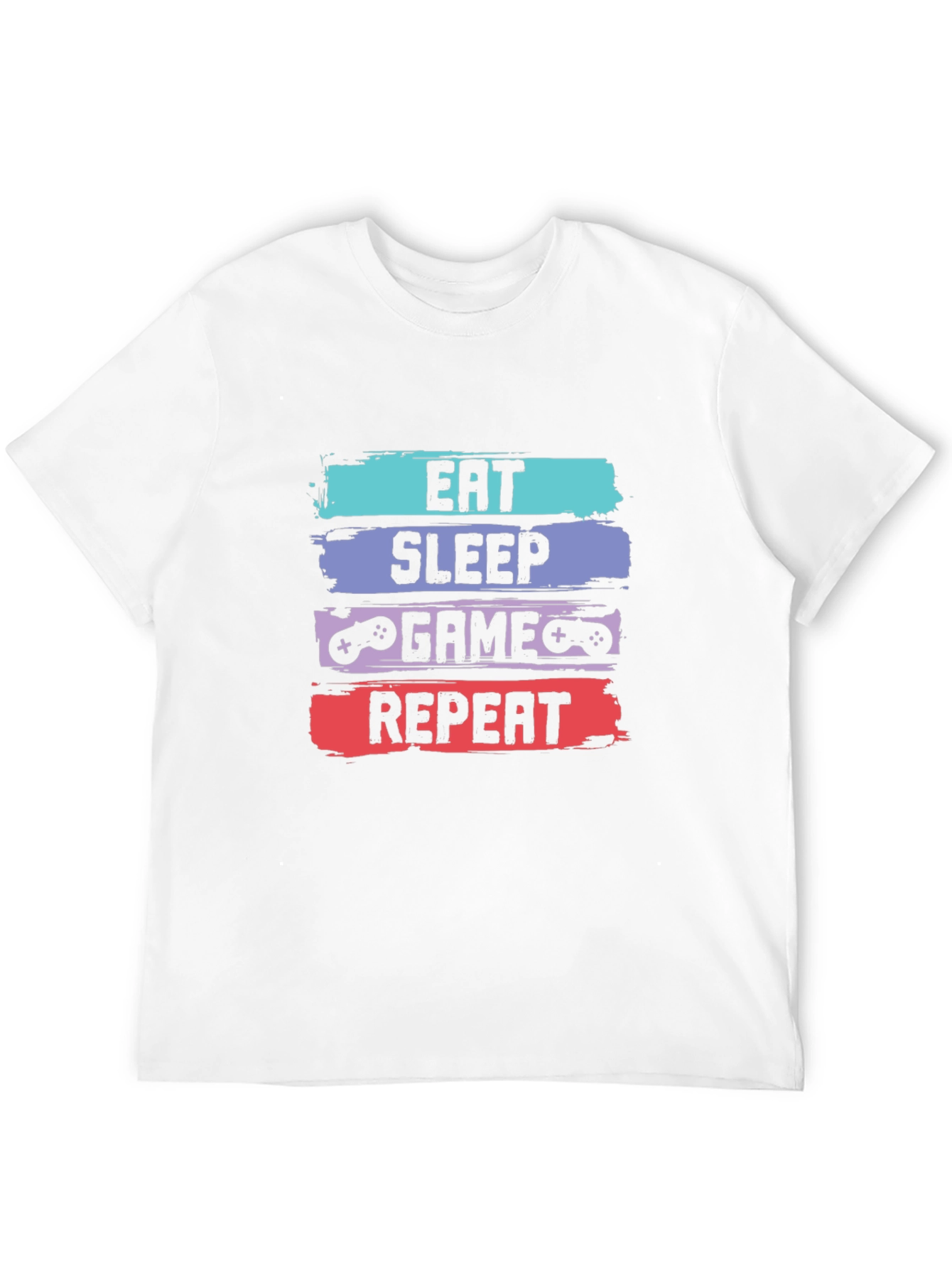 Eat Sleep Game Repeat T-Shirt - Gamer Tee