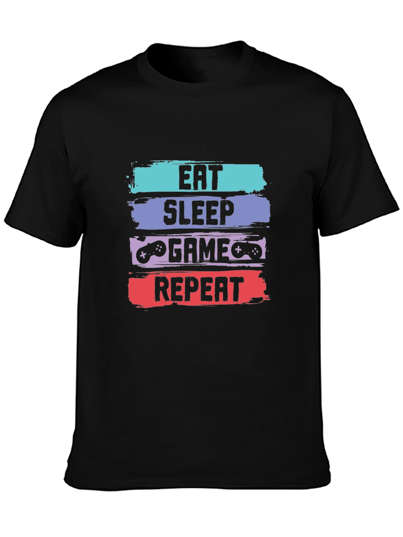 Eat Sleep Game Repeat T-Shirt - Gamer Tee