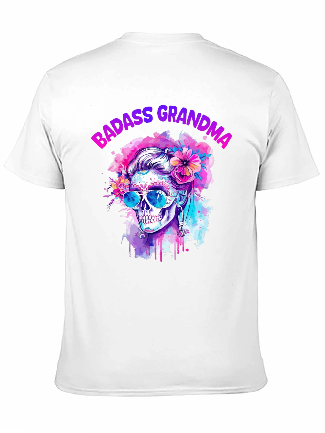Badass Grandma Skull T-Shirt