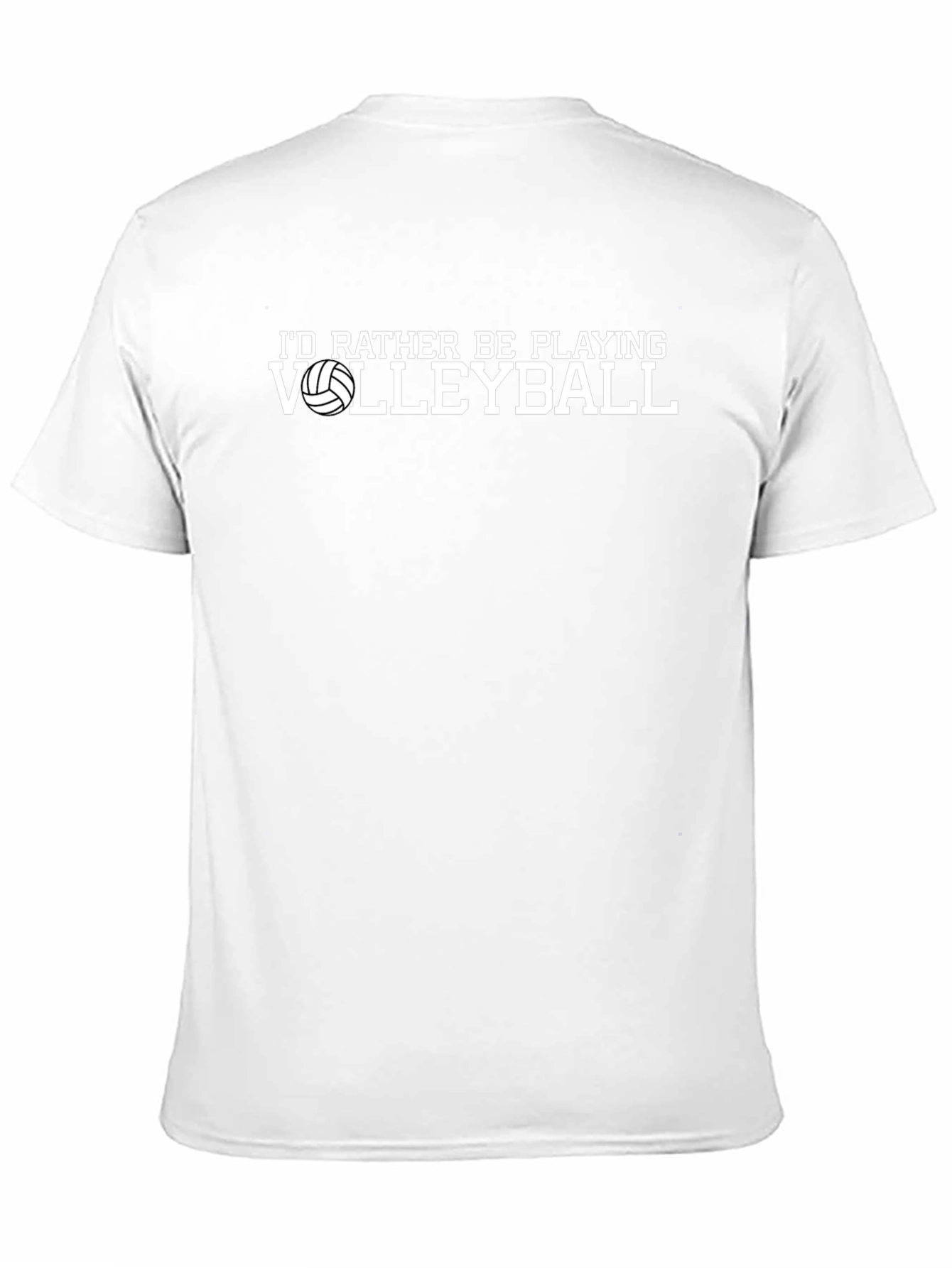 Volleyball Graphic T-Shirt - Id Rather Be Playing