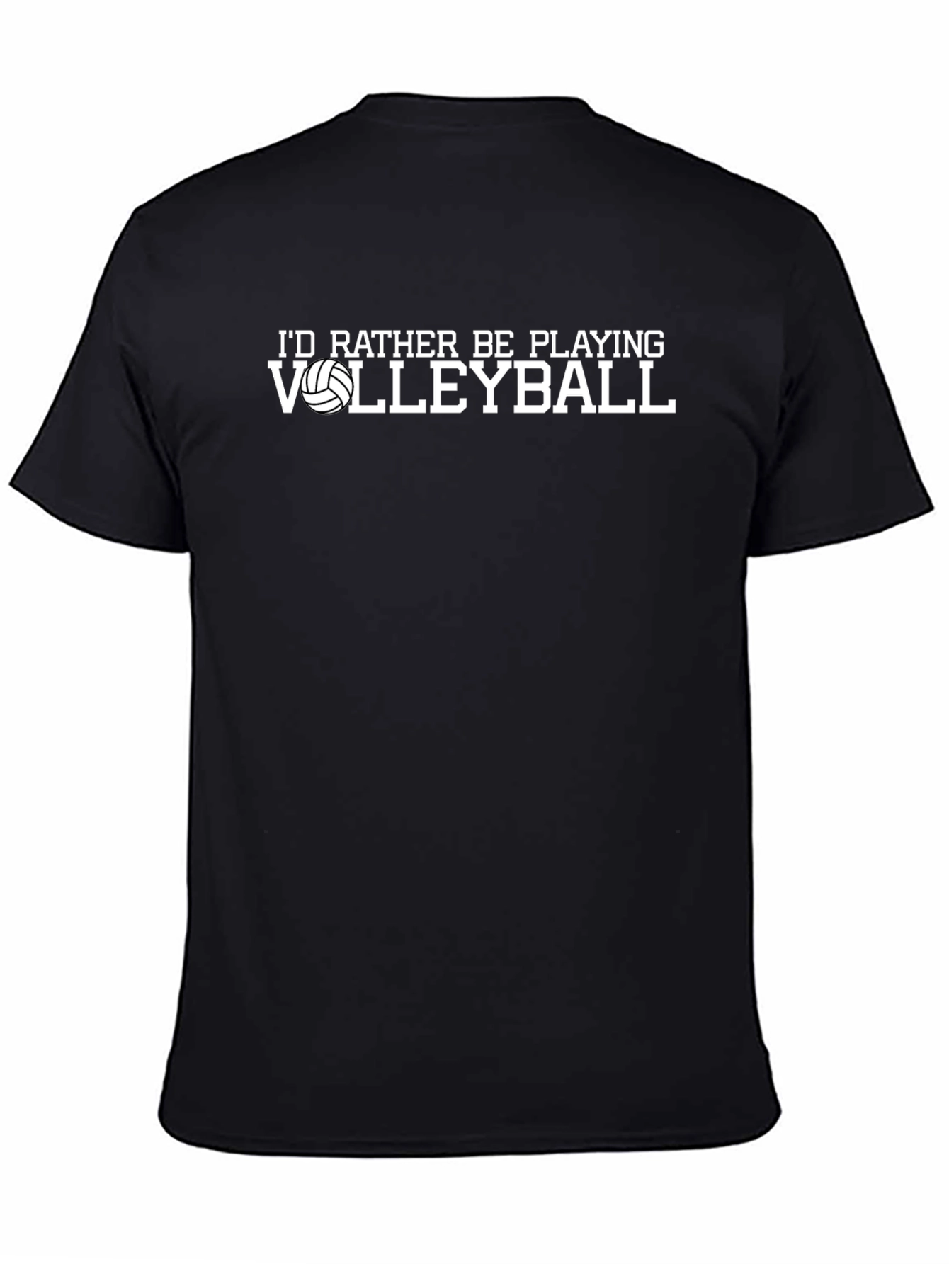 Volleyball Graphic T-Shirt - Id Rather Be Playing