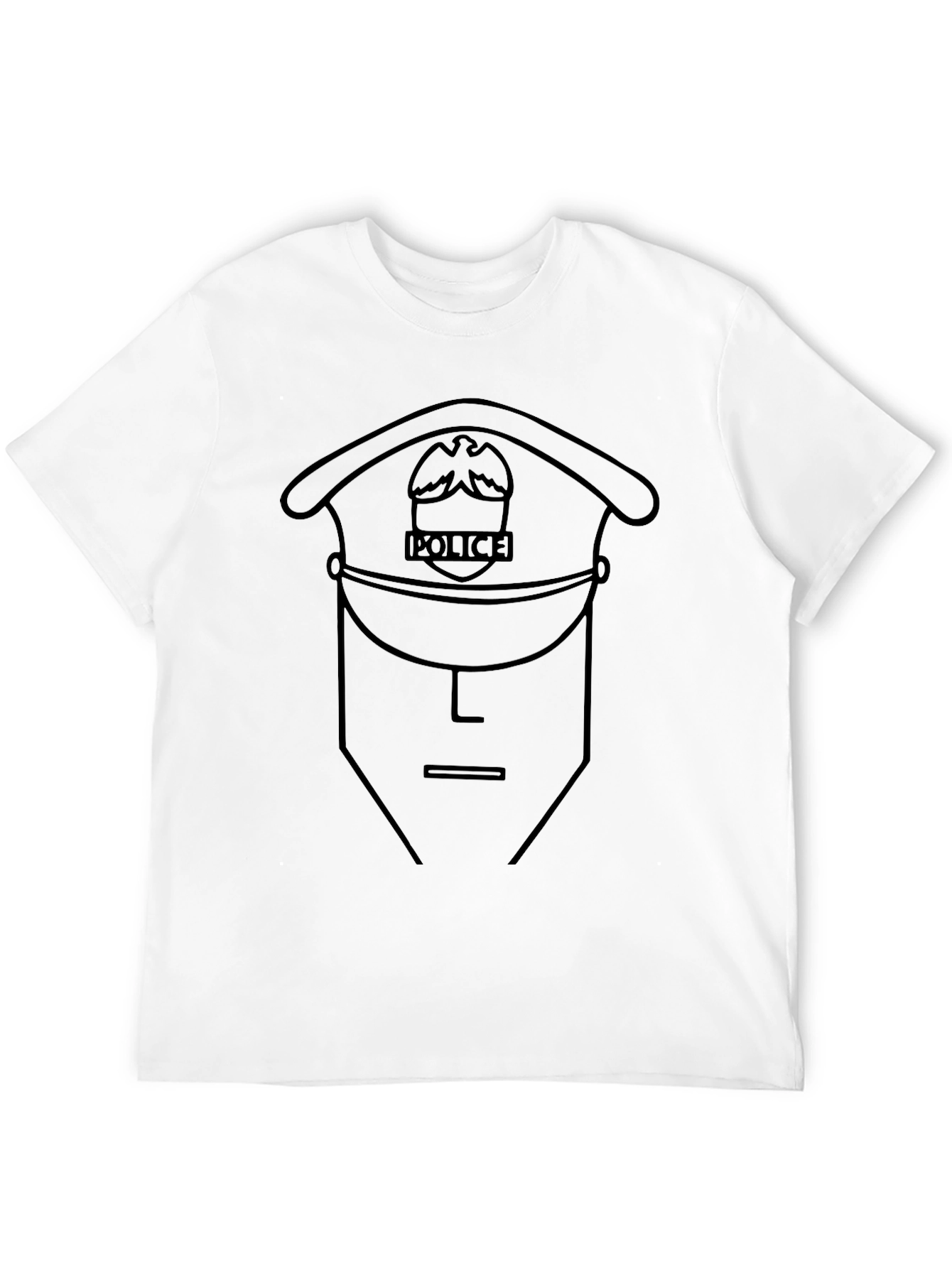 Police Outline Graphic T-Shirt