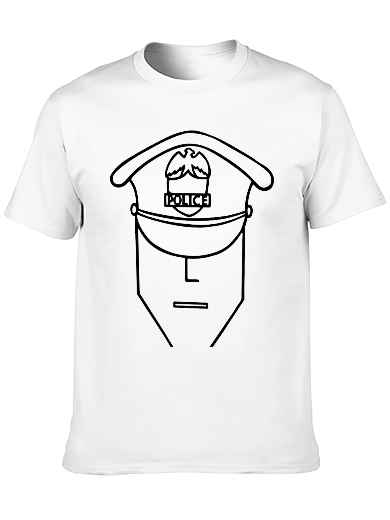 Police Outline Graphic T-Shirt