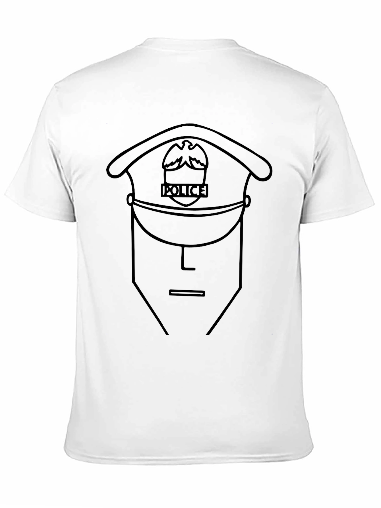 Police Outline Graphic T-Shirt