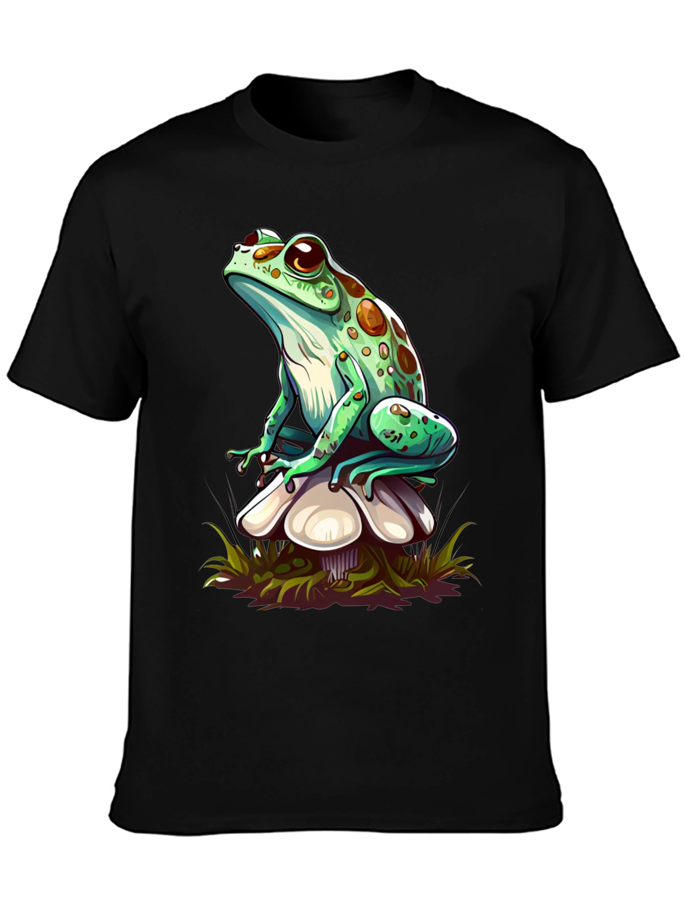 Frog on Mushroom Graphic Tee