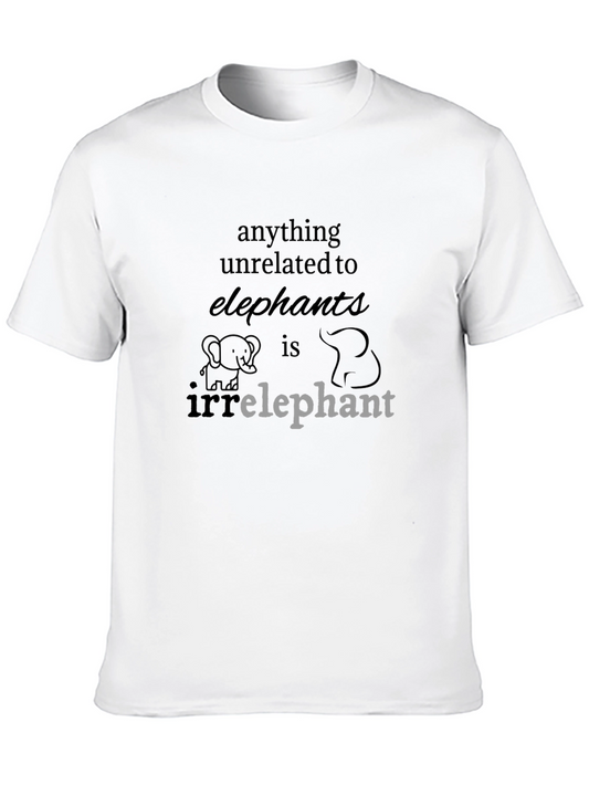 Elephant Pun T-Shirt - Irrelephant Design