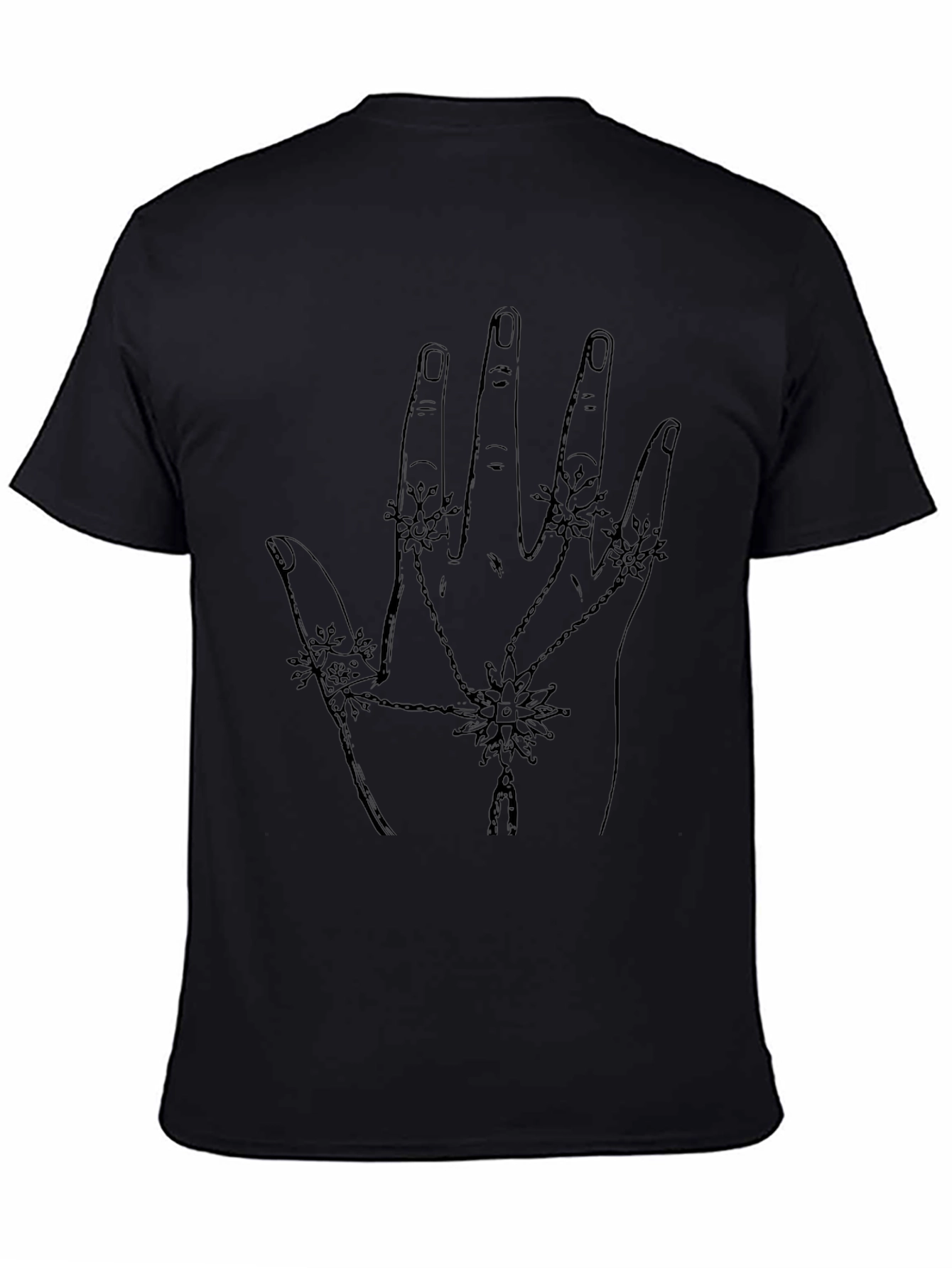 Hand Drawn Hand Jewel T-Shirt