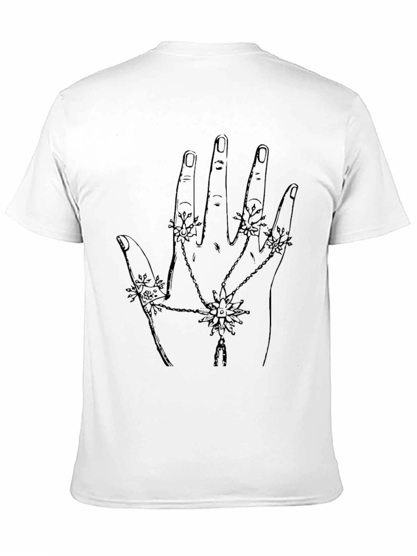 Hand Drawn Hand Jewel T-Shirt