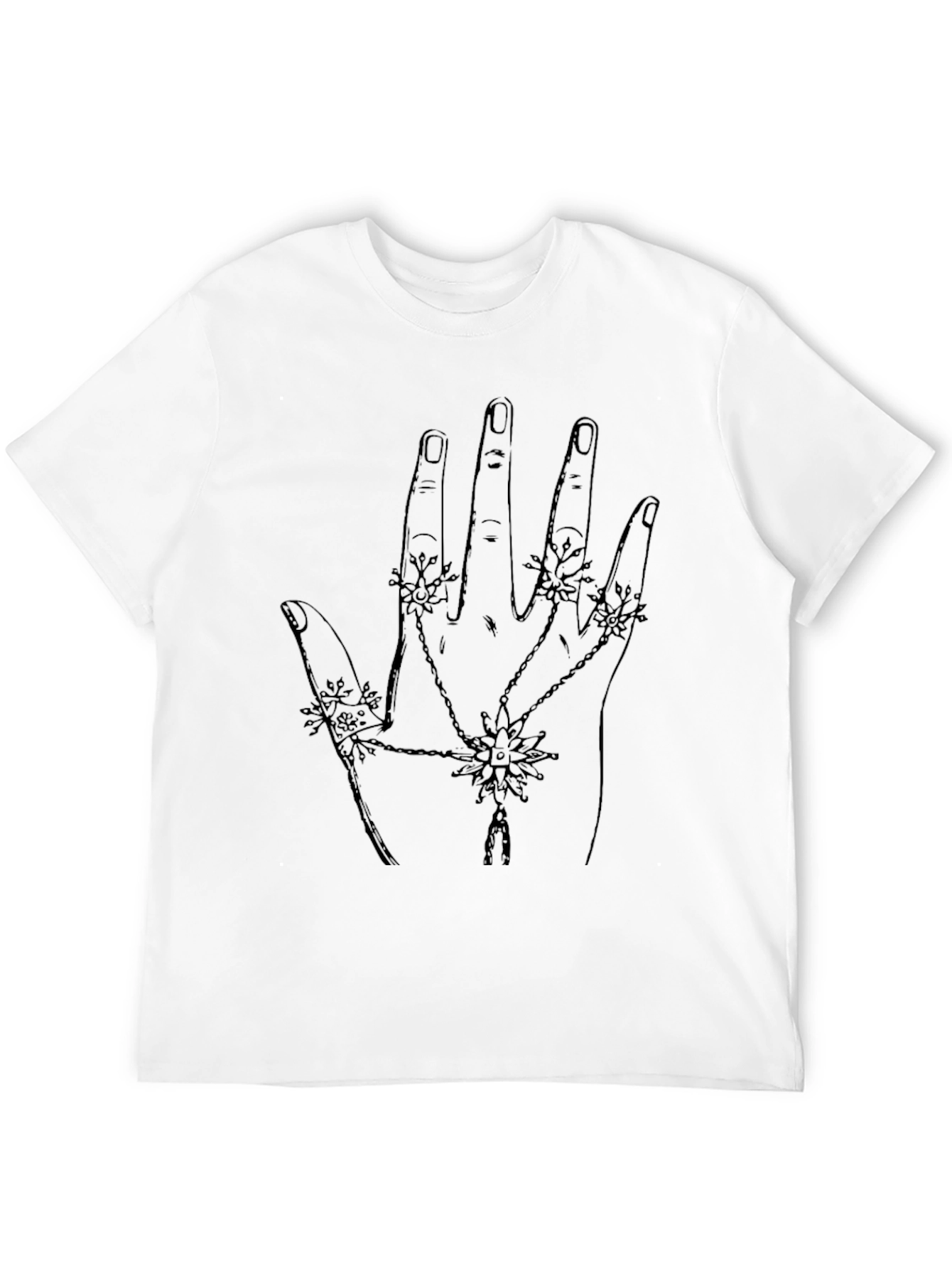 Hand Drawn Hand Jewel T-Shirt