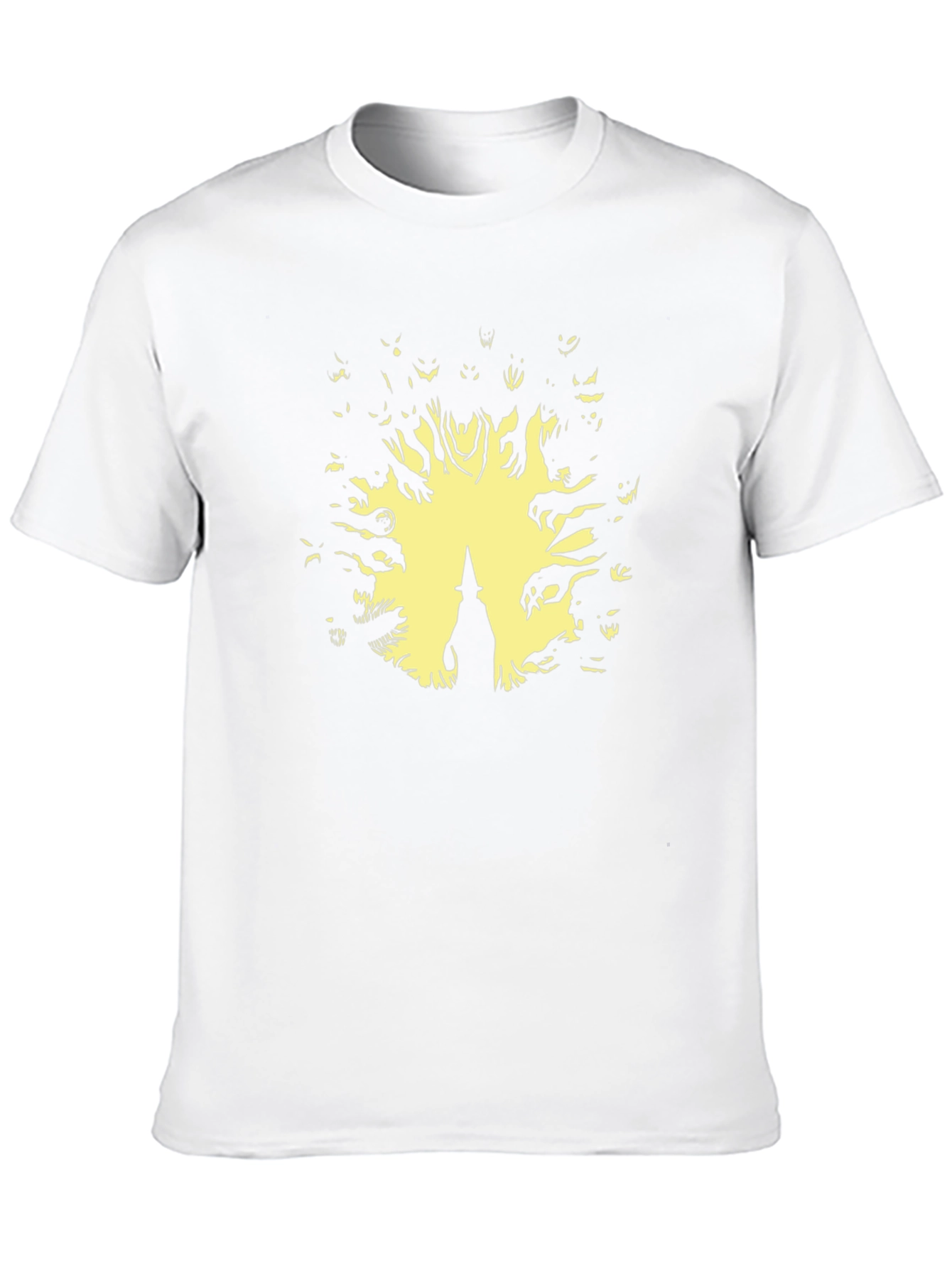 Witch Surrounded by Spirits Black T-Shirt