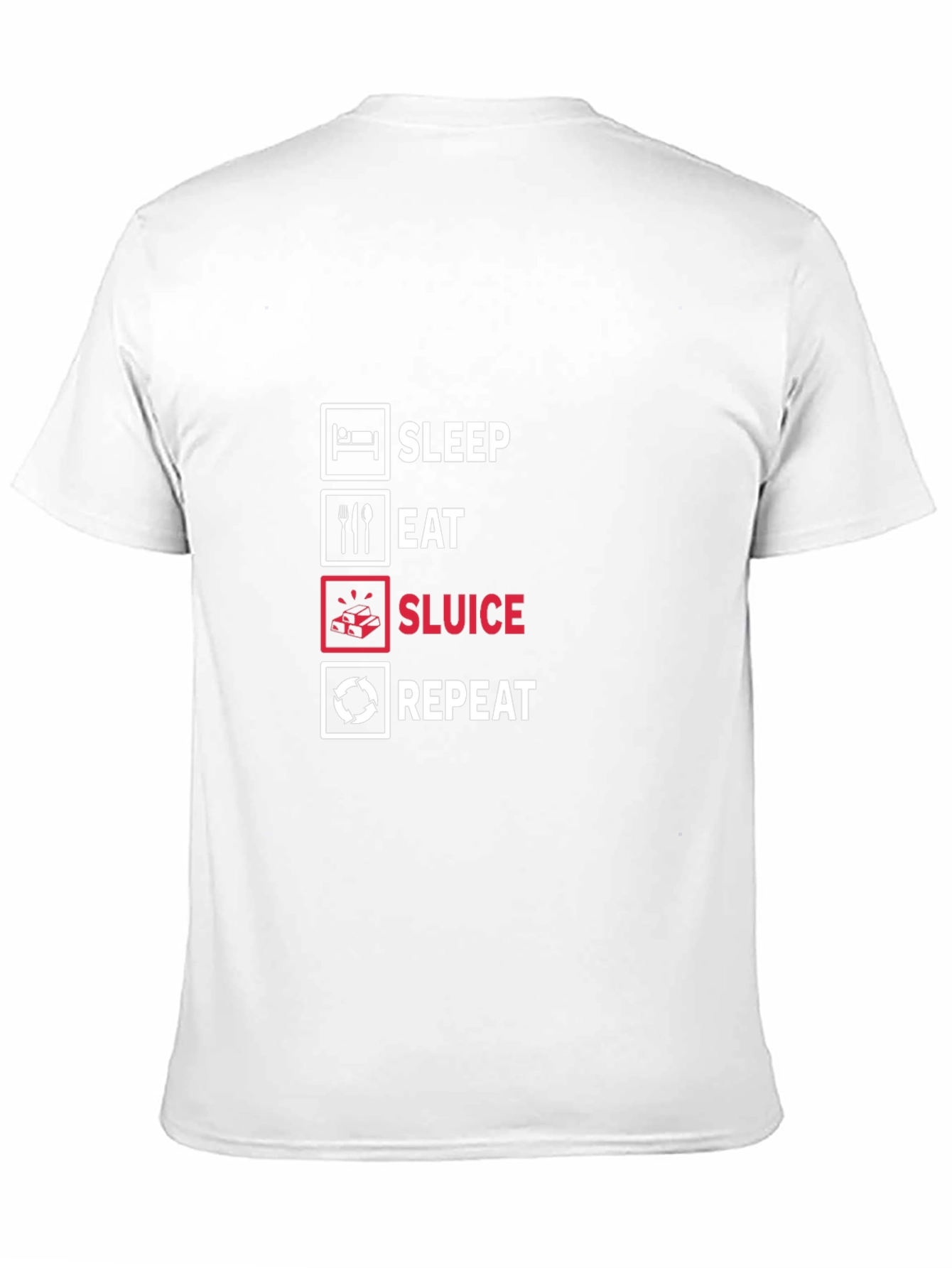 Sleep Eat Sluice Repeat Black T-Shirt