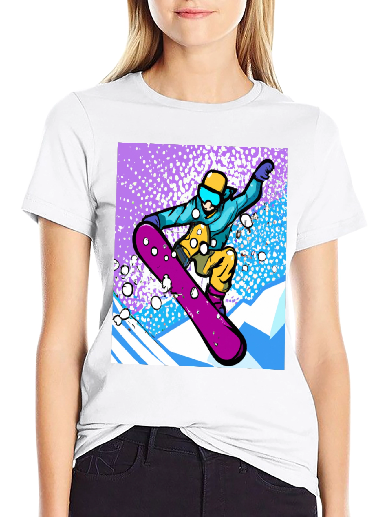 Snowboard Graphic Tee - Winter Sports Style