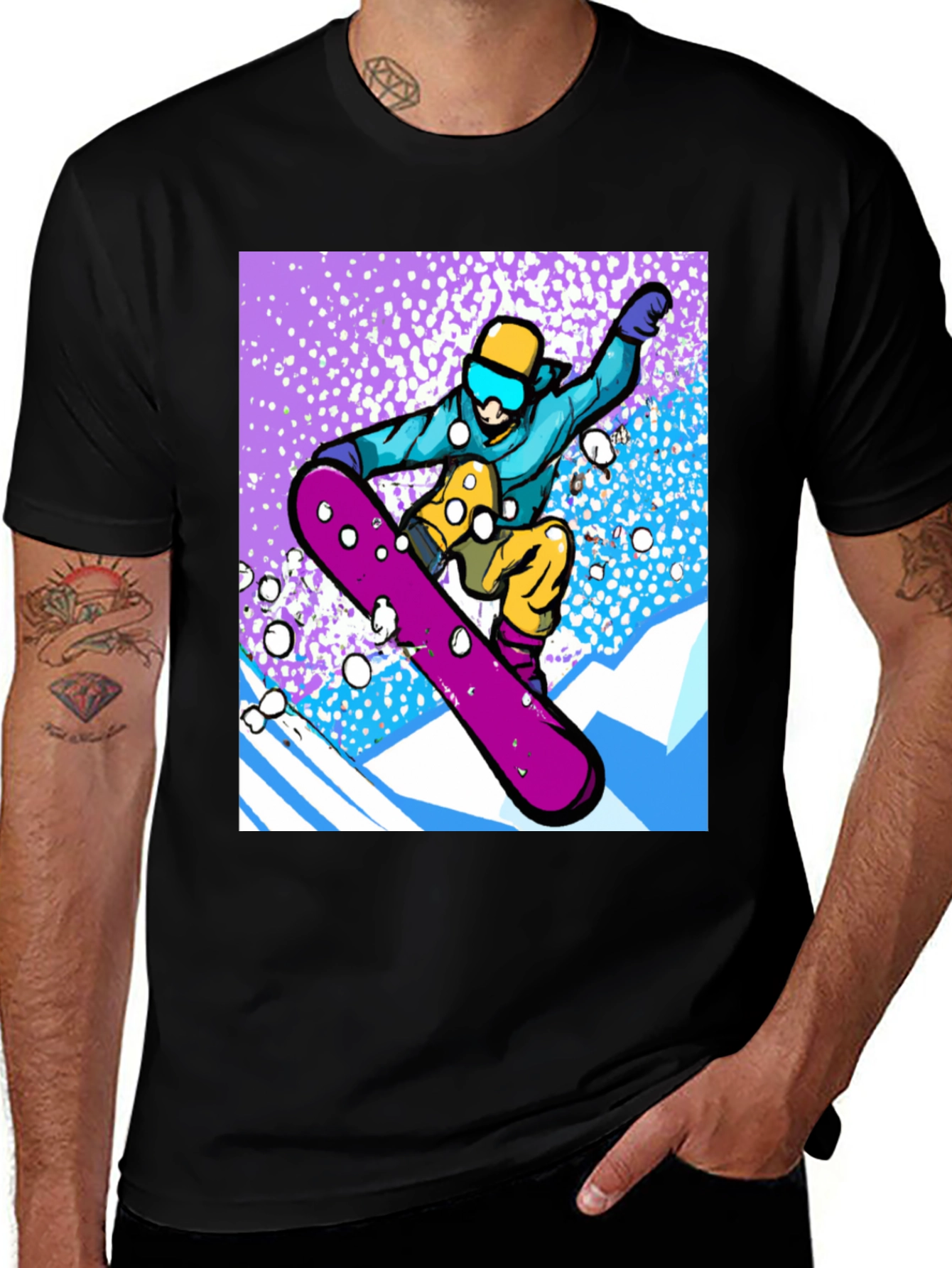Snowboard Graphic Tee - Winter Sports Style