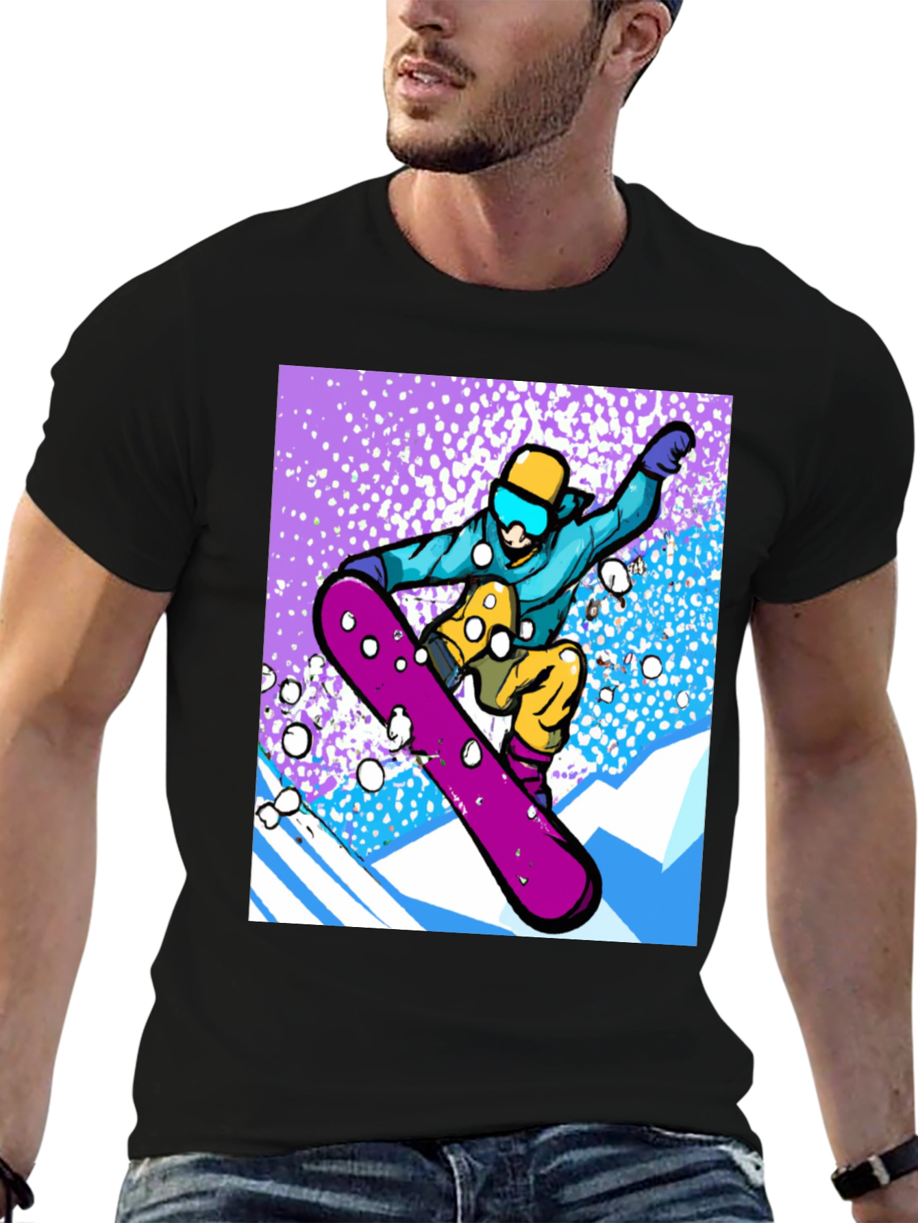 Snowboard Graphic Tee - Winter Sports Style