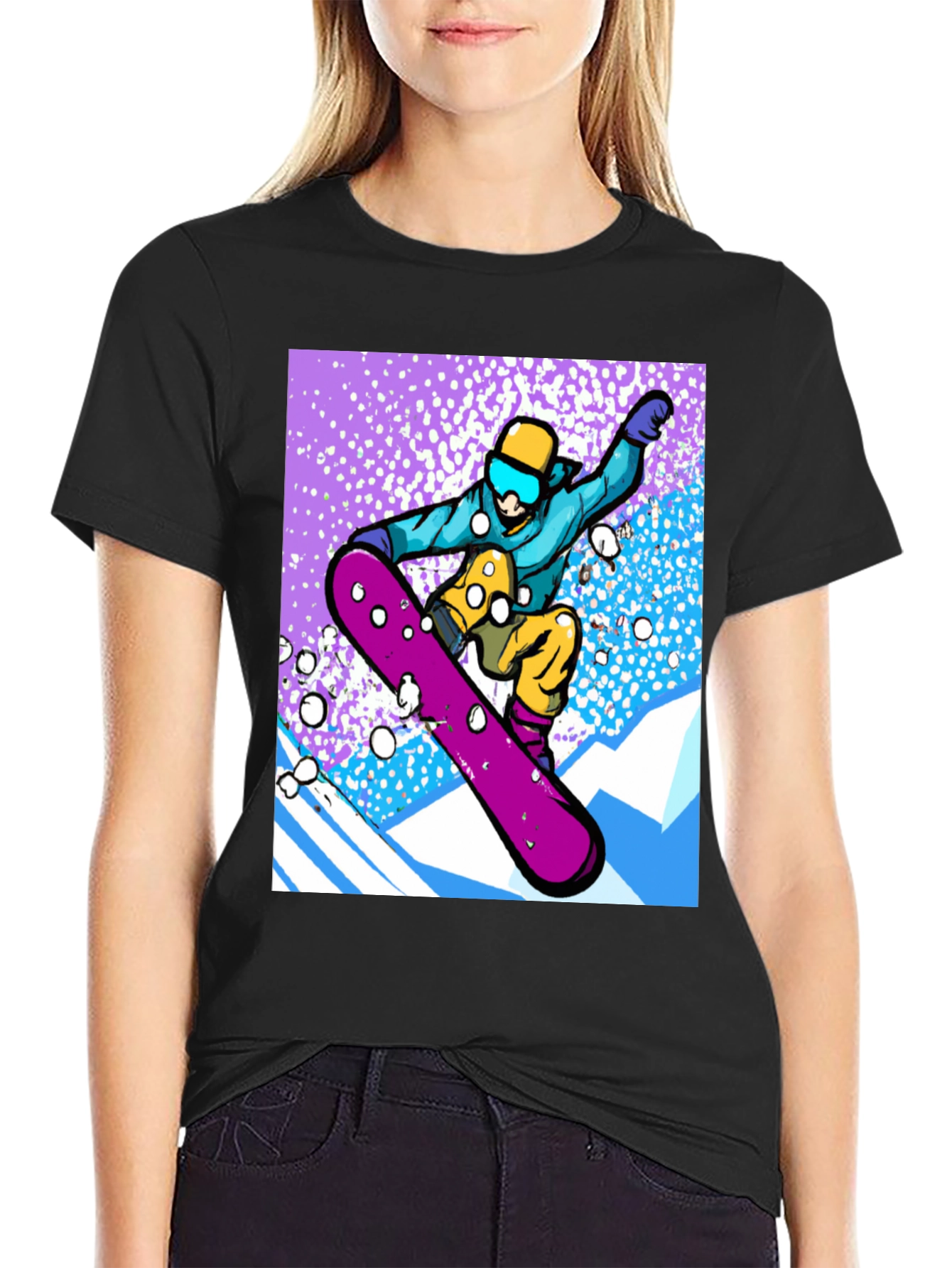 Snowboard Graphic Tee - Winter Sports Style