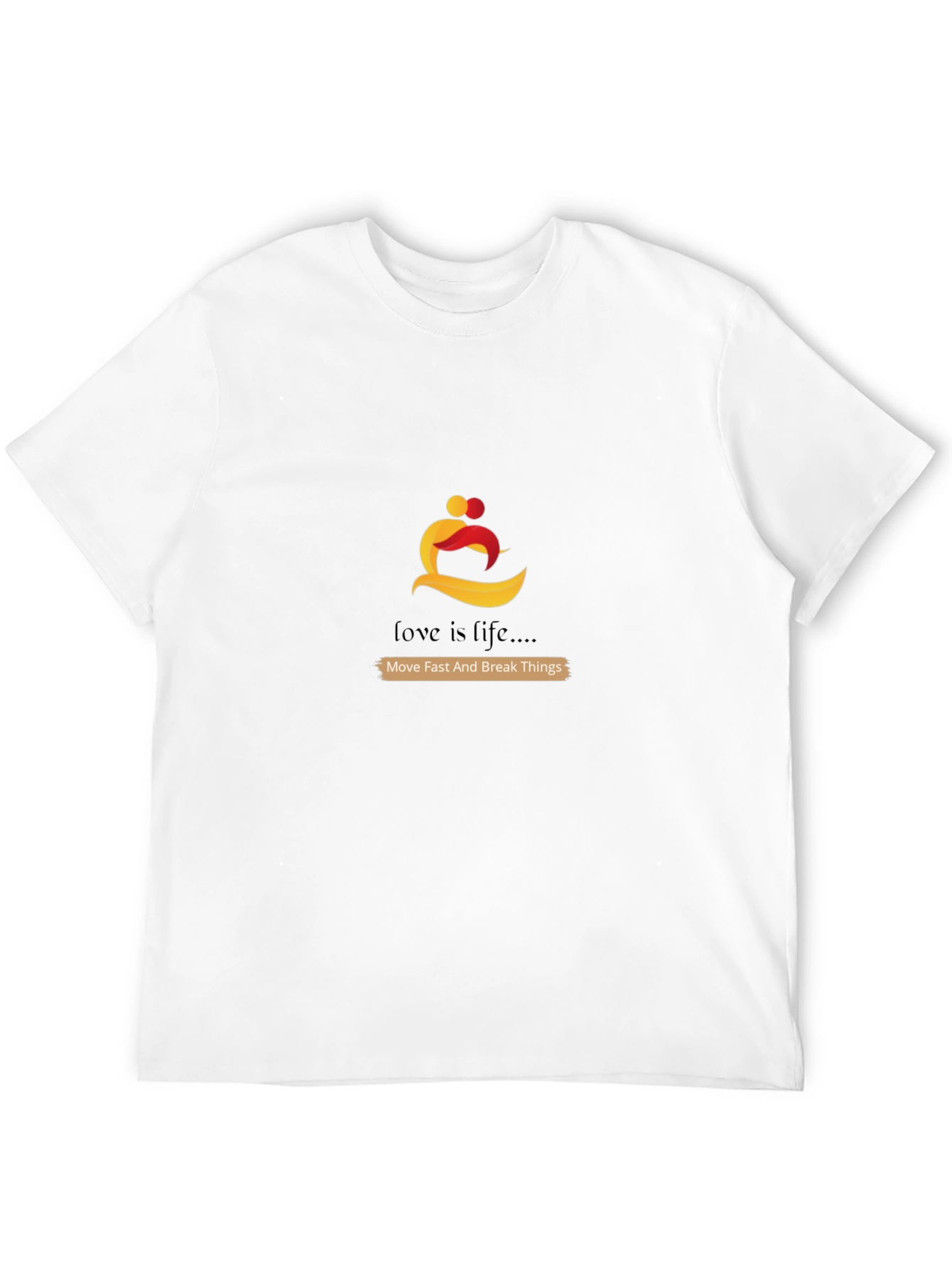 Love is Life Graphic Tee - Black Casual T-Shirt