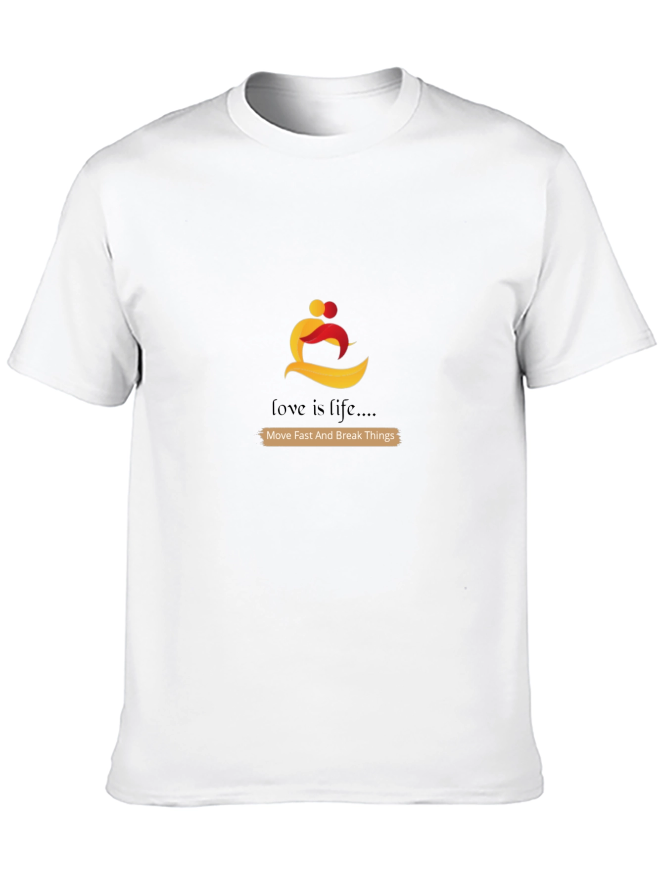 Love is Life Graphic Tee - Black Casual T-Shirt