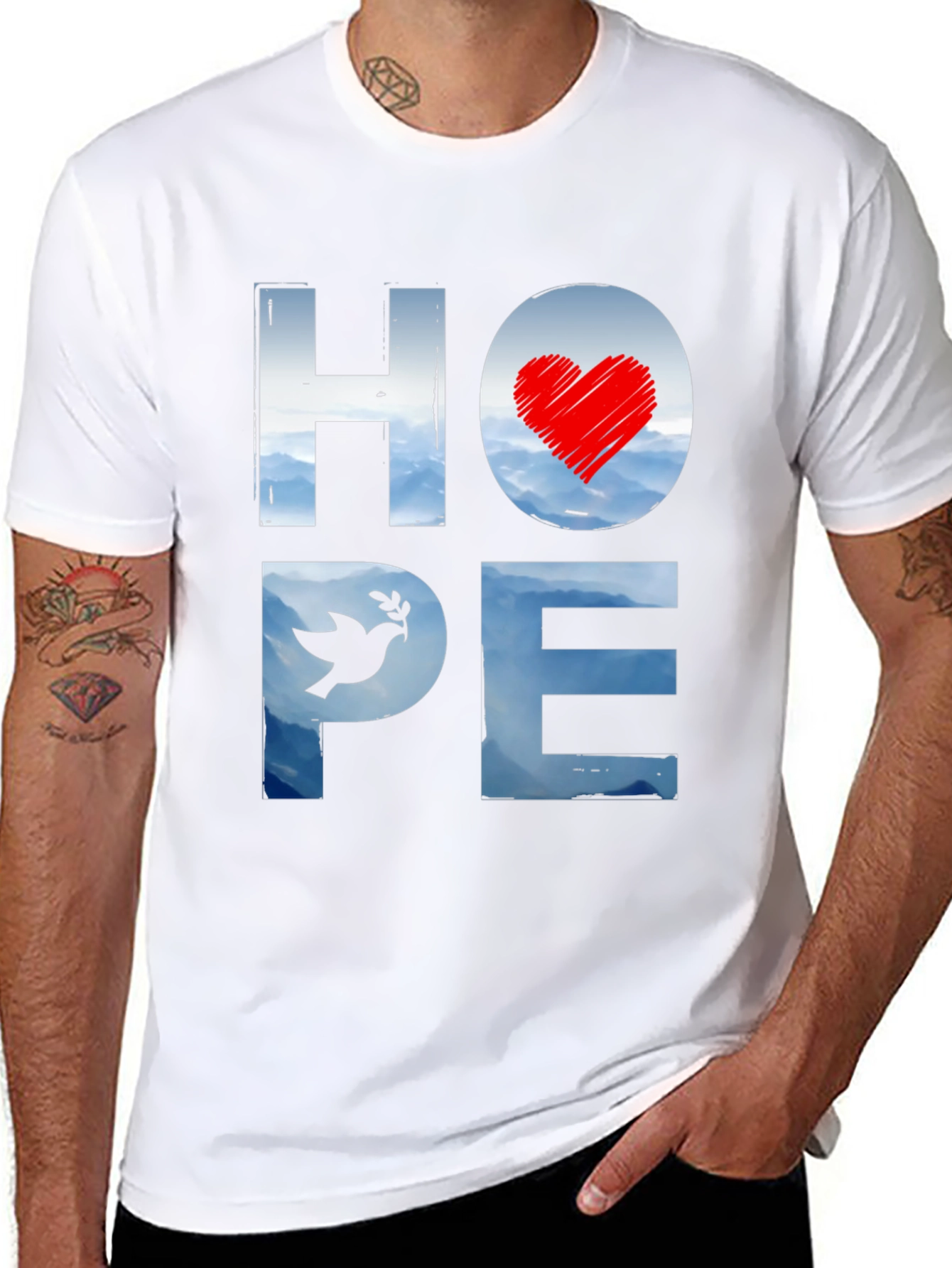 Hope Graphic Tee - Motivational Design T-Shirt